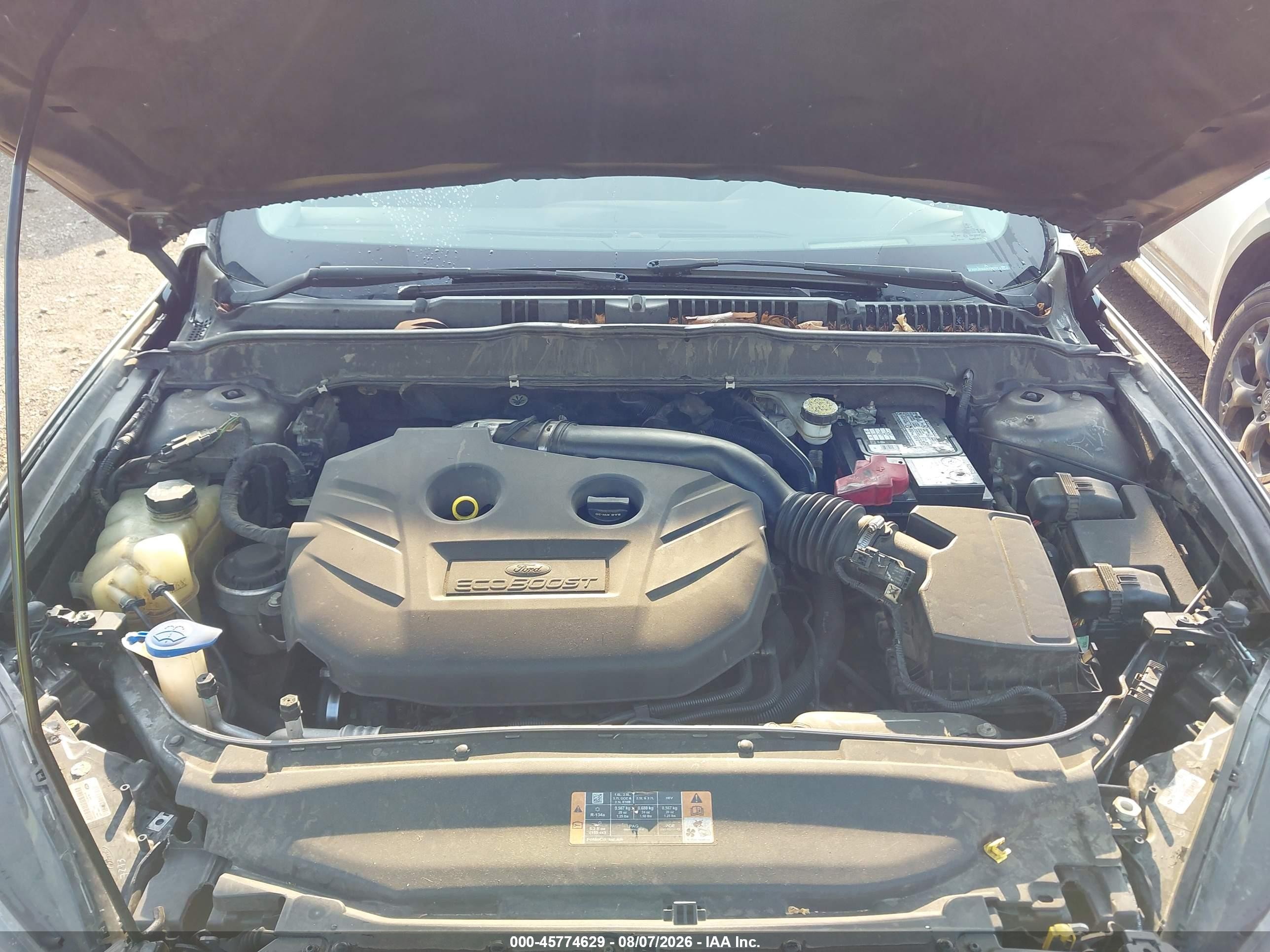 2013 Ford Fusion Titanium Серый vin: 3FA6P0K96DR134721