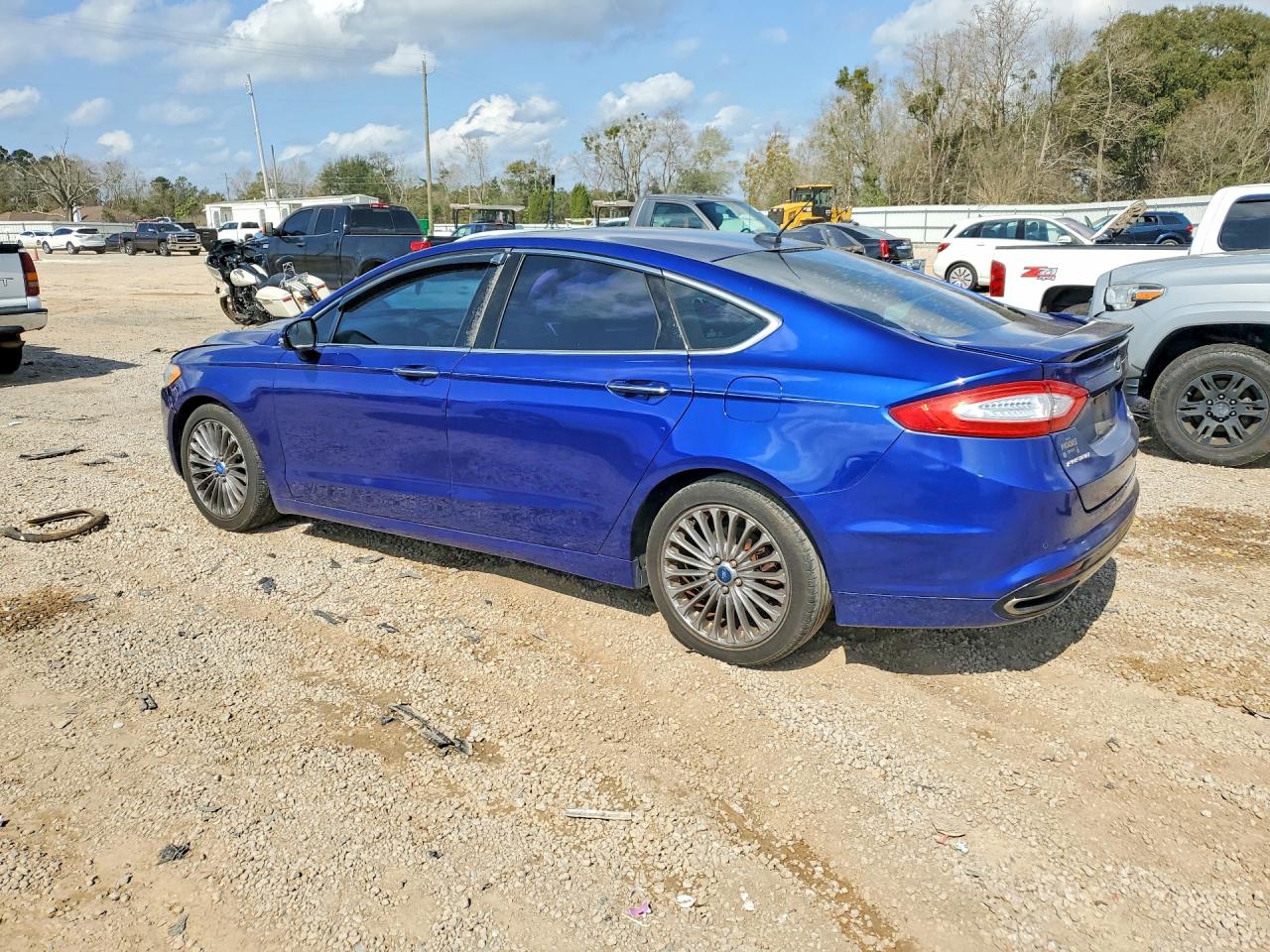 2013 Ford Fusion Titanium Blue vin: 3FA6P0K96DR149333