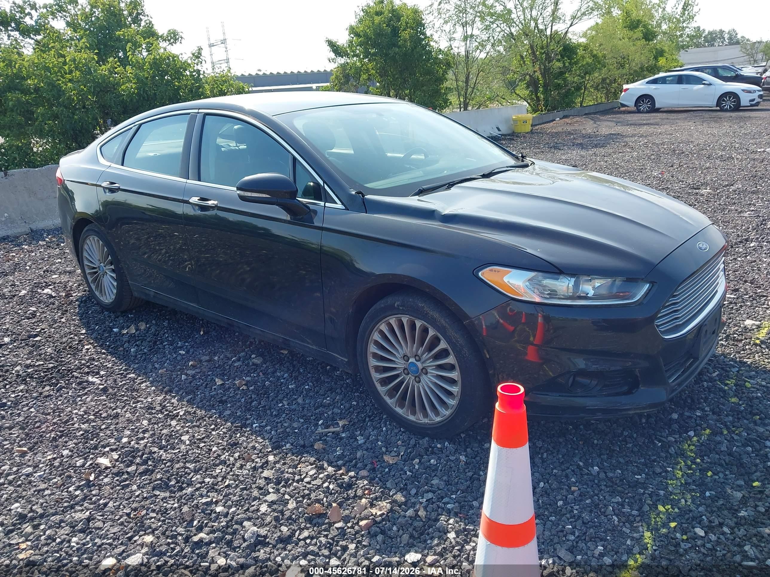 2013 Ford Fusion Titanium Black vin: 3FA6P0K96DR196961