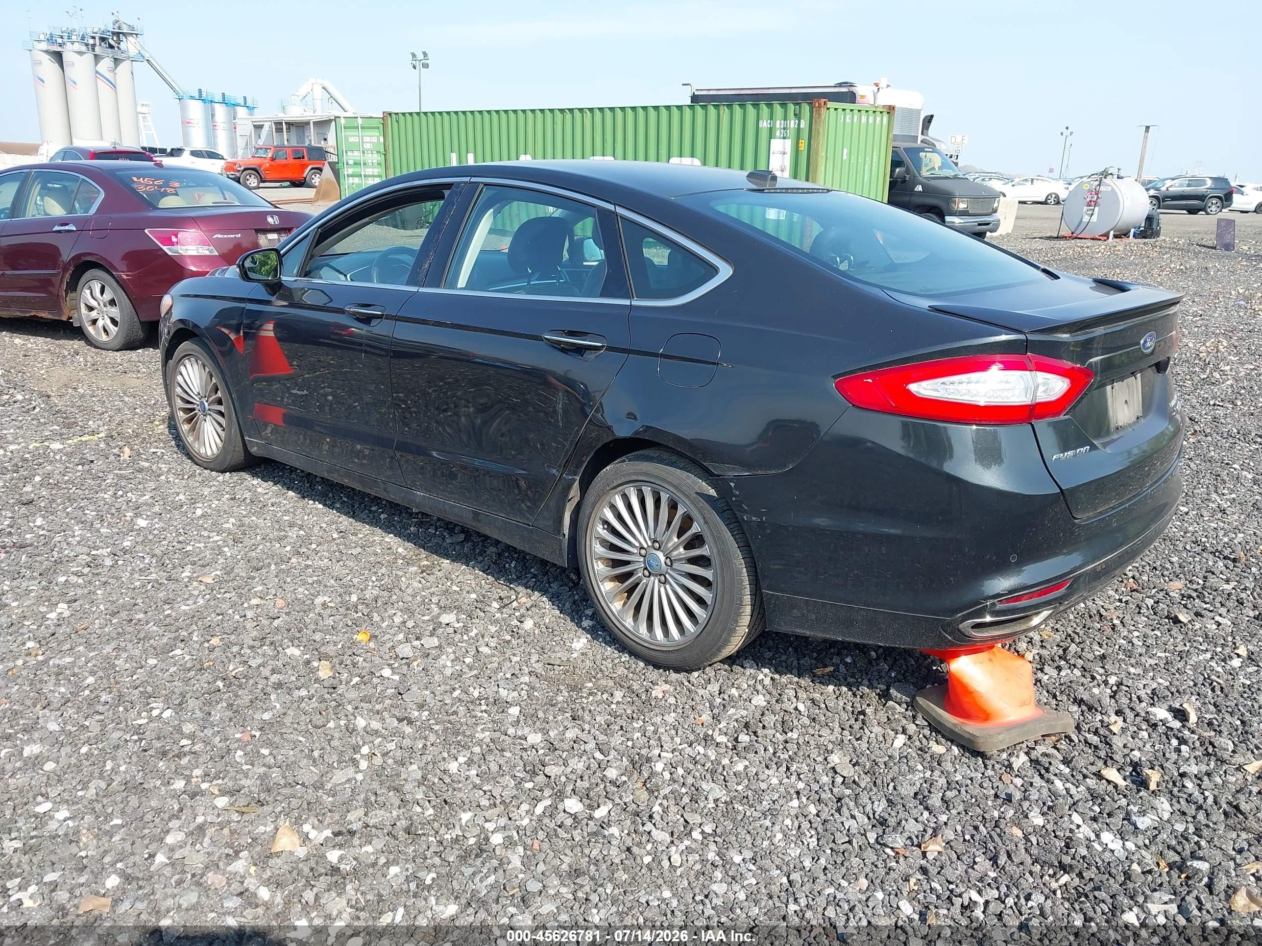 2013 Ford Fusion Titanium Black vin: 3FA6P0K96DR196961