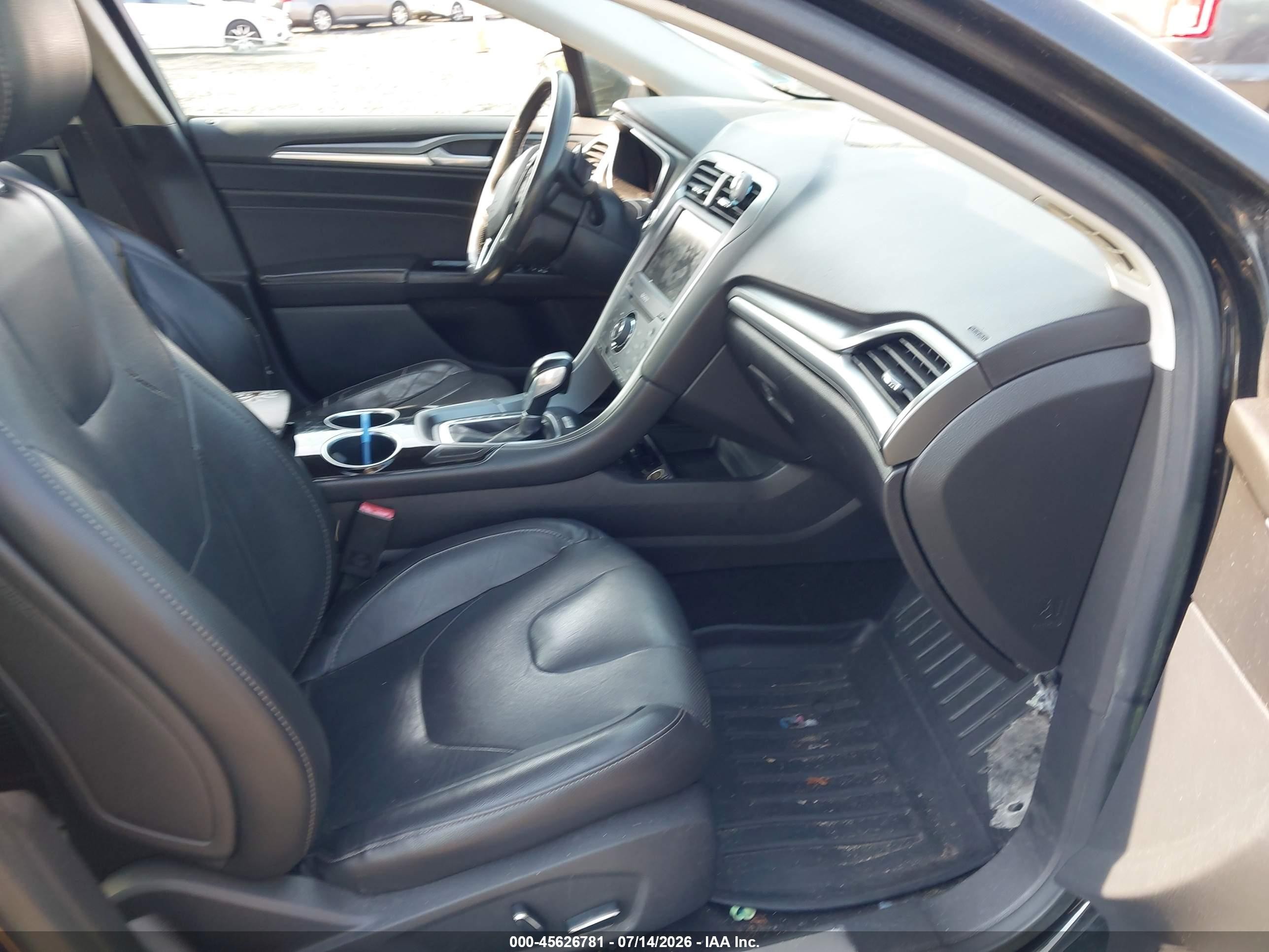2013 Ford Fusion Titanium Black vin: 3FA6P0K96DR196961