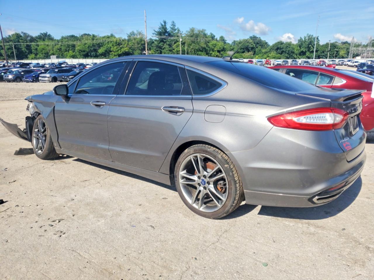 2013 Ford Fusion Titanium Угольный vin: 3FA6P0K96DR199861