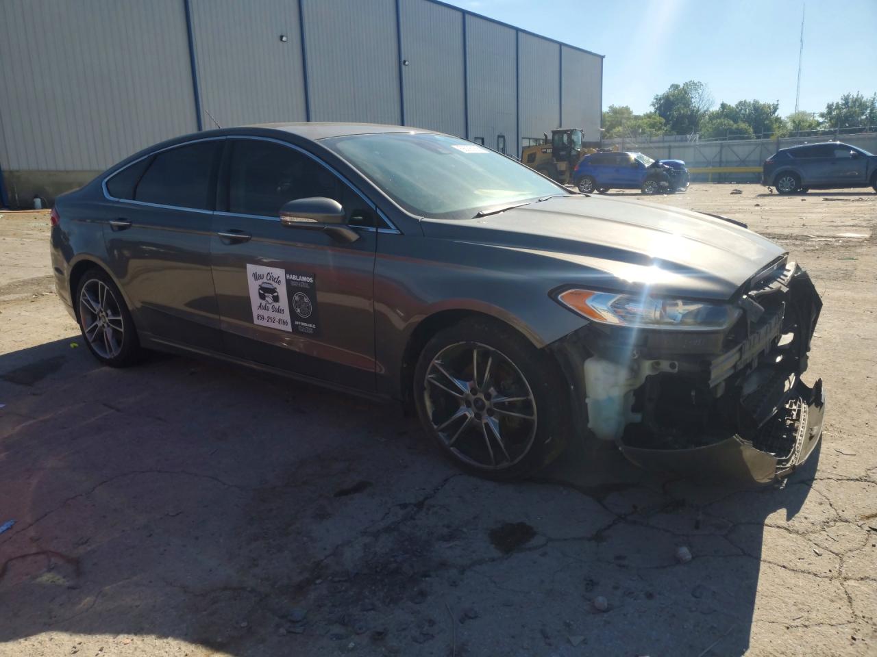 2013 Ford Fusion Titanium Угольный vin: 3FA6P0K96DR199861