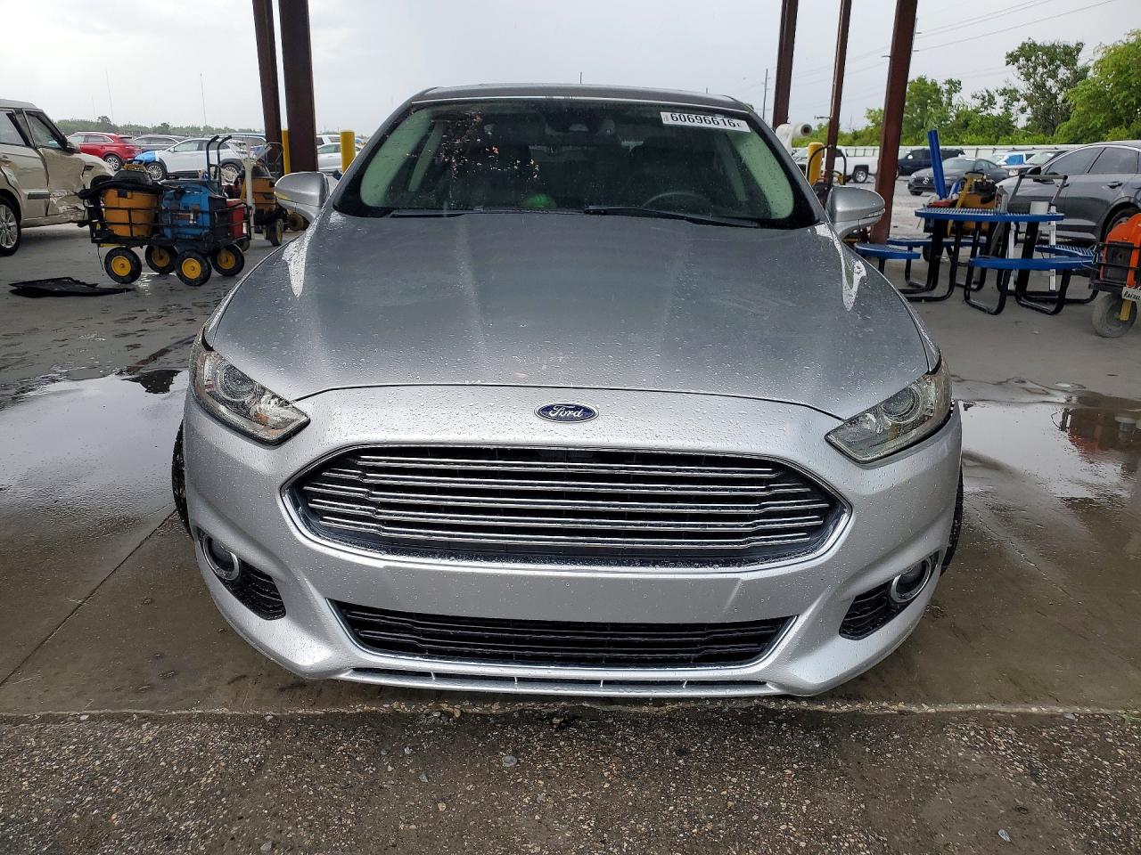 2013 Ford Fusion Titanium Серебряный vin: 3FA6P0K96DR308853