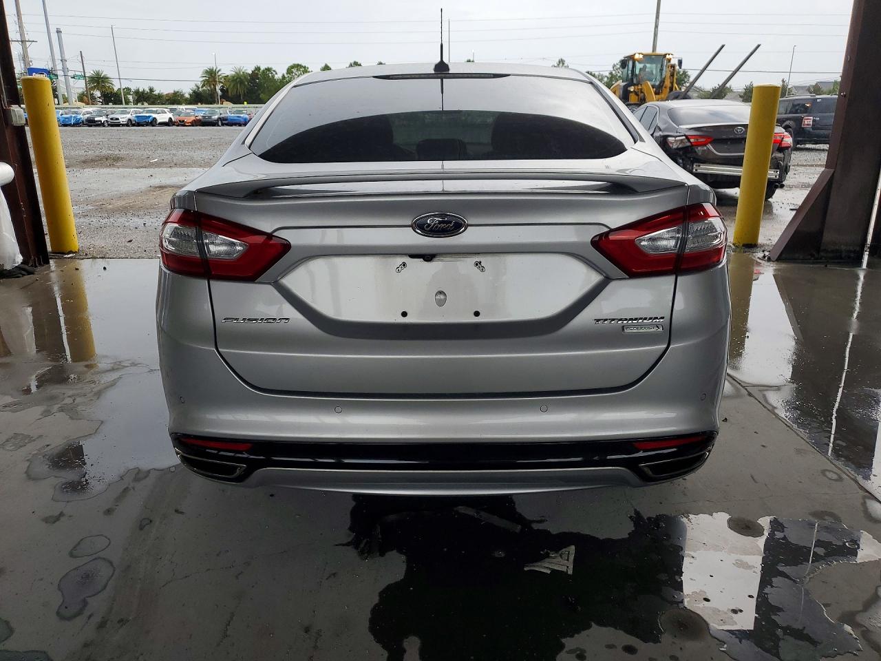 2013 Ford Fusion Titanium Серебряный vin: 3FA6P0K96DR308853