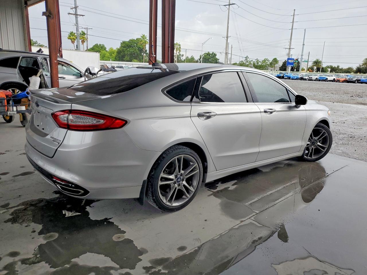 2013 Ford Fusion Titanium Серебряный vin: 3FA6P0K96DR308853