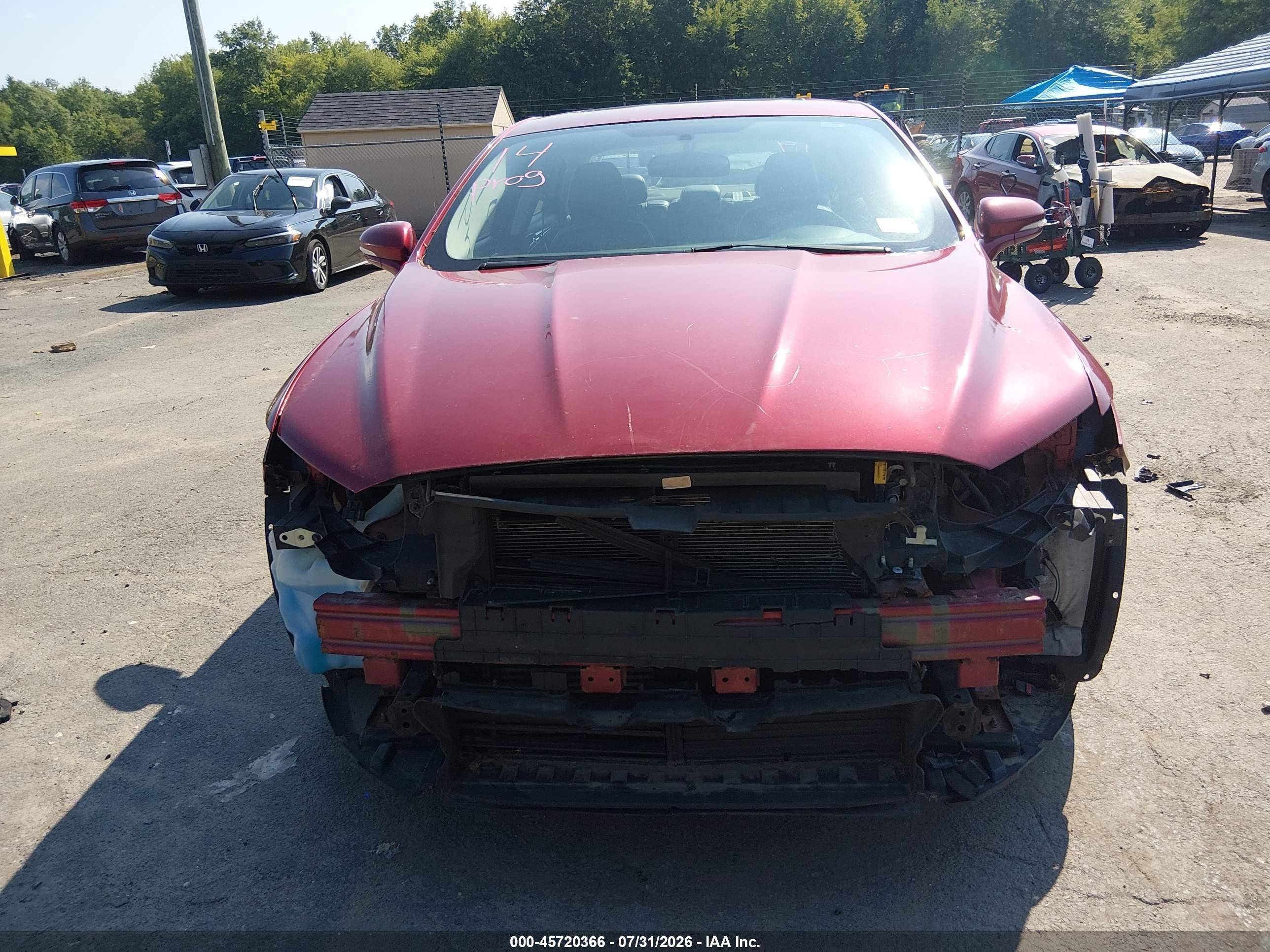 2013 Ford Fusion Titanium Red vin: 3FA6P0K96DR335115