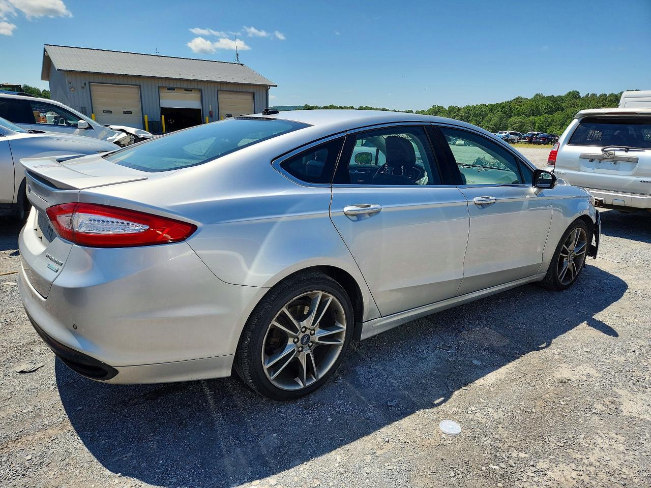 2013 Ford Fusion Titanium Silver vin: 3FA6P0K96DR374898