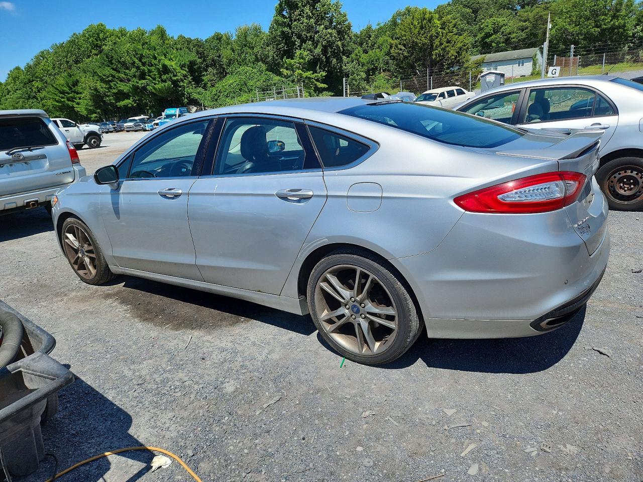 2013 Ford Fusion Titanium Silver vin: 3FA6P0K96DR374898