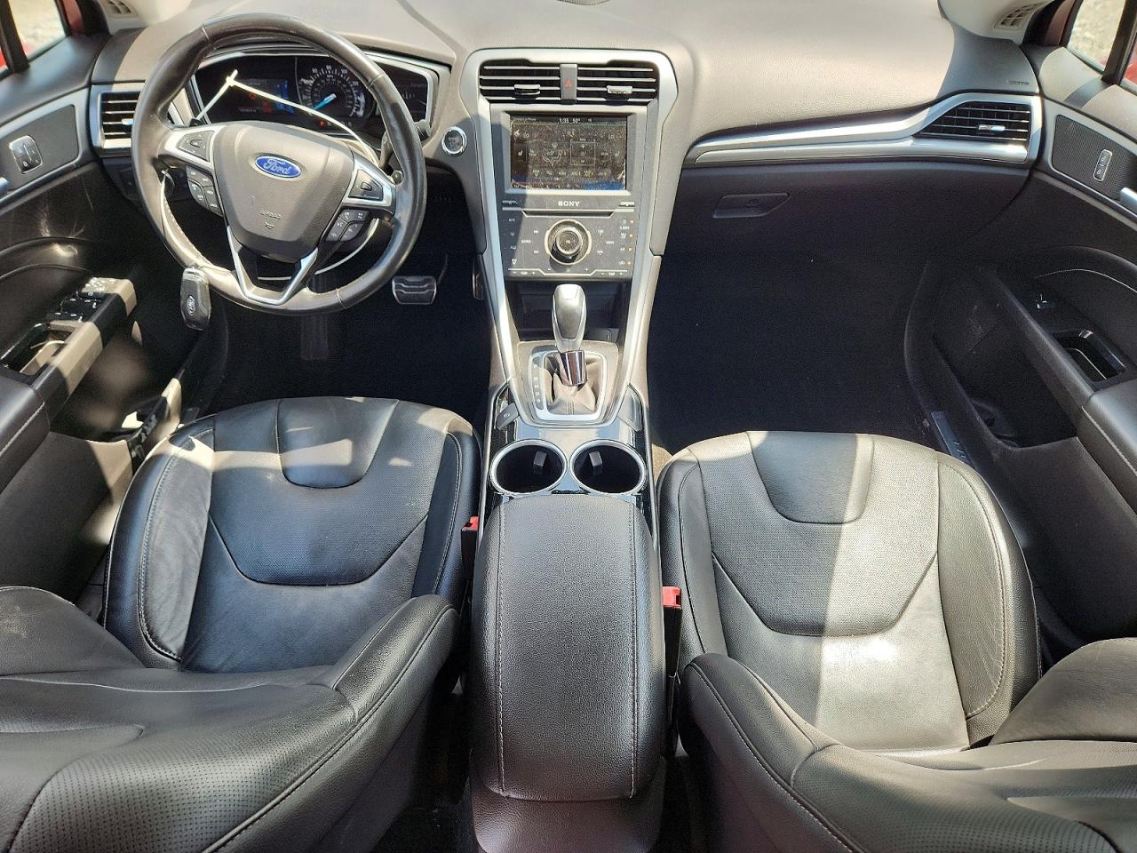 2014 Ford Fusion Titanium Red vin: 3FA6P0K96ER124014
