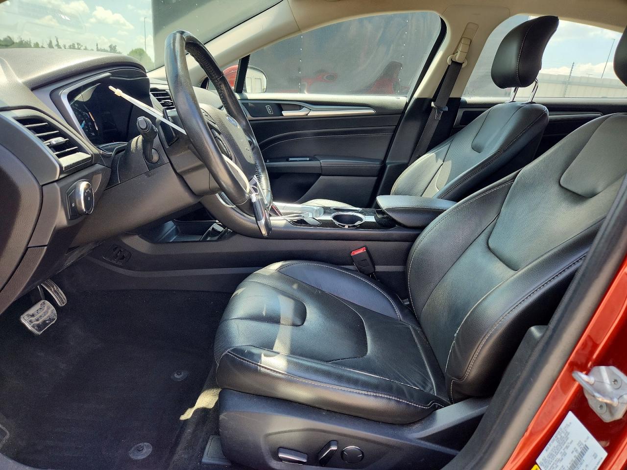 2014 Ford Fusion Titanium Red vin: 3FA6P0K96ER124014