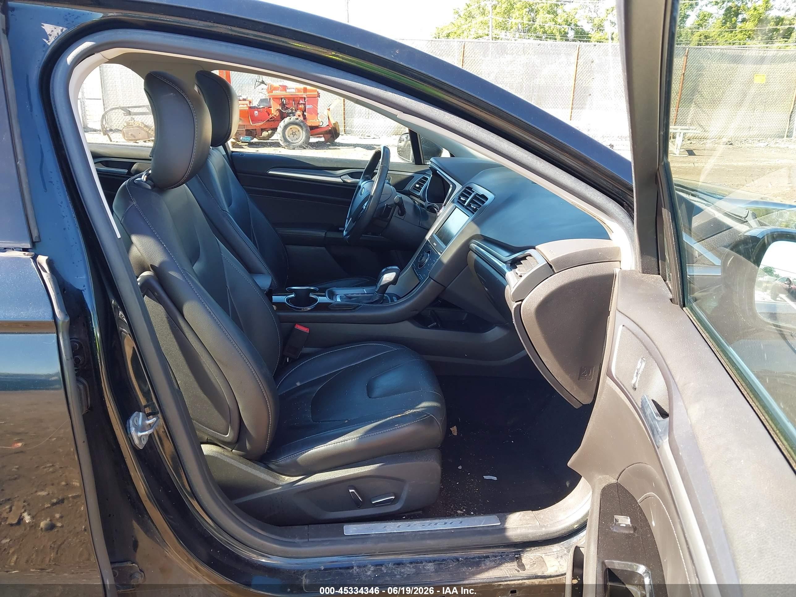 2014 Ford Fusion Titanium Black vin: 3FA6P0K96ER200217
