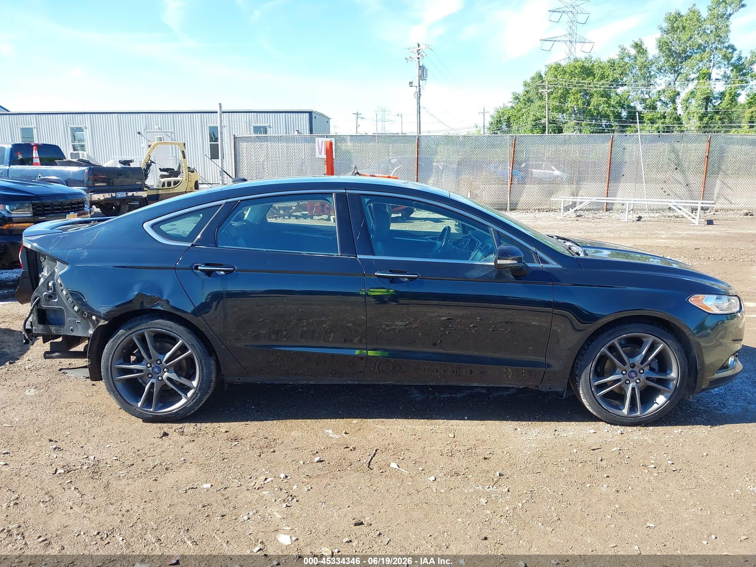 2014 Ford Fusion Titanium Black vin: 3FA6P0K96ER200217