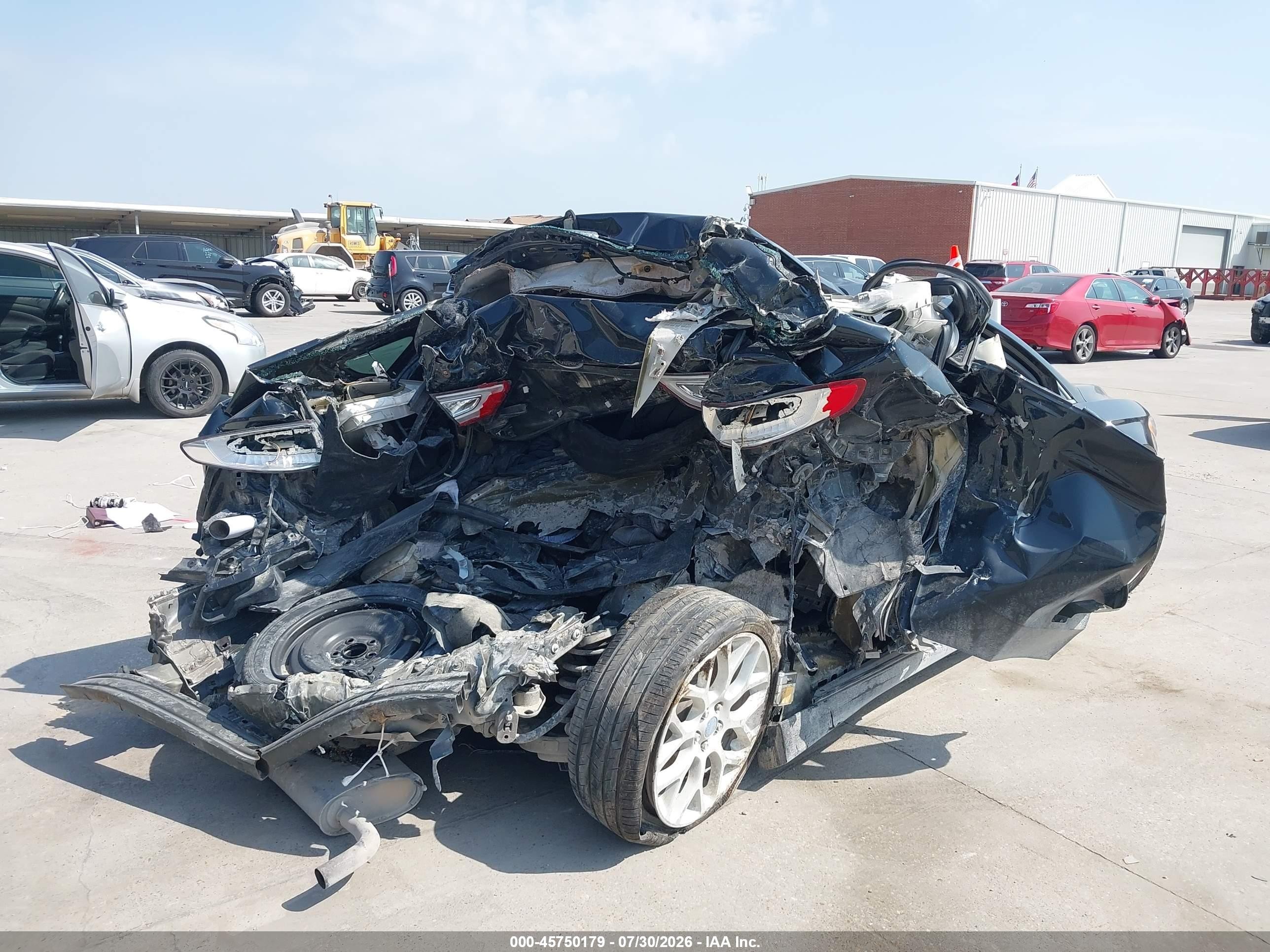 2014 Ford Fusion Titanium Black vin: 3FA6P0K96ER201397