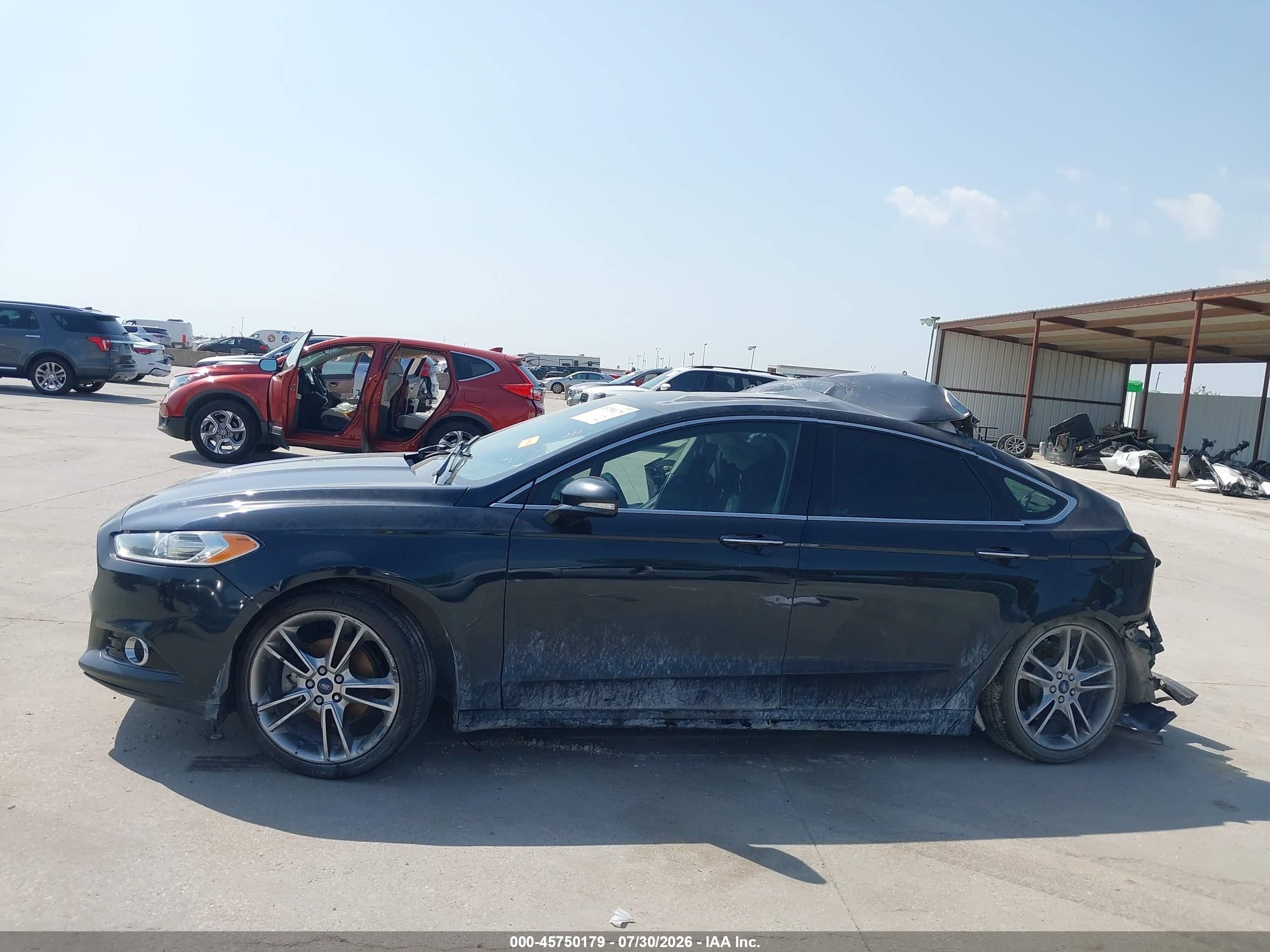 2014 Ford Fusion Titanium Black vin: 3FA6P0K96ER201397