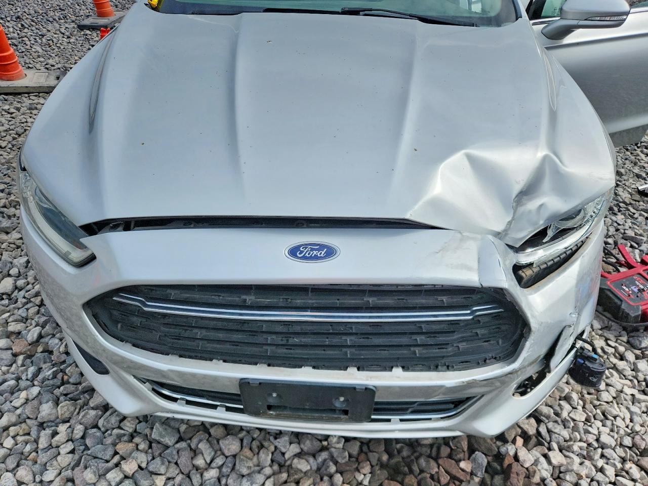 2014 Ford Fusion Titanium Silver vin: 3FA6P0K96ER218670