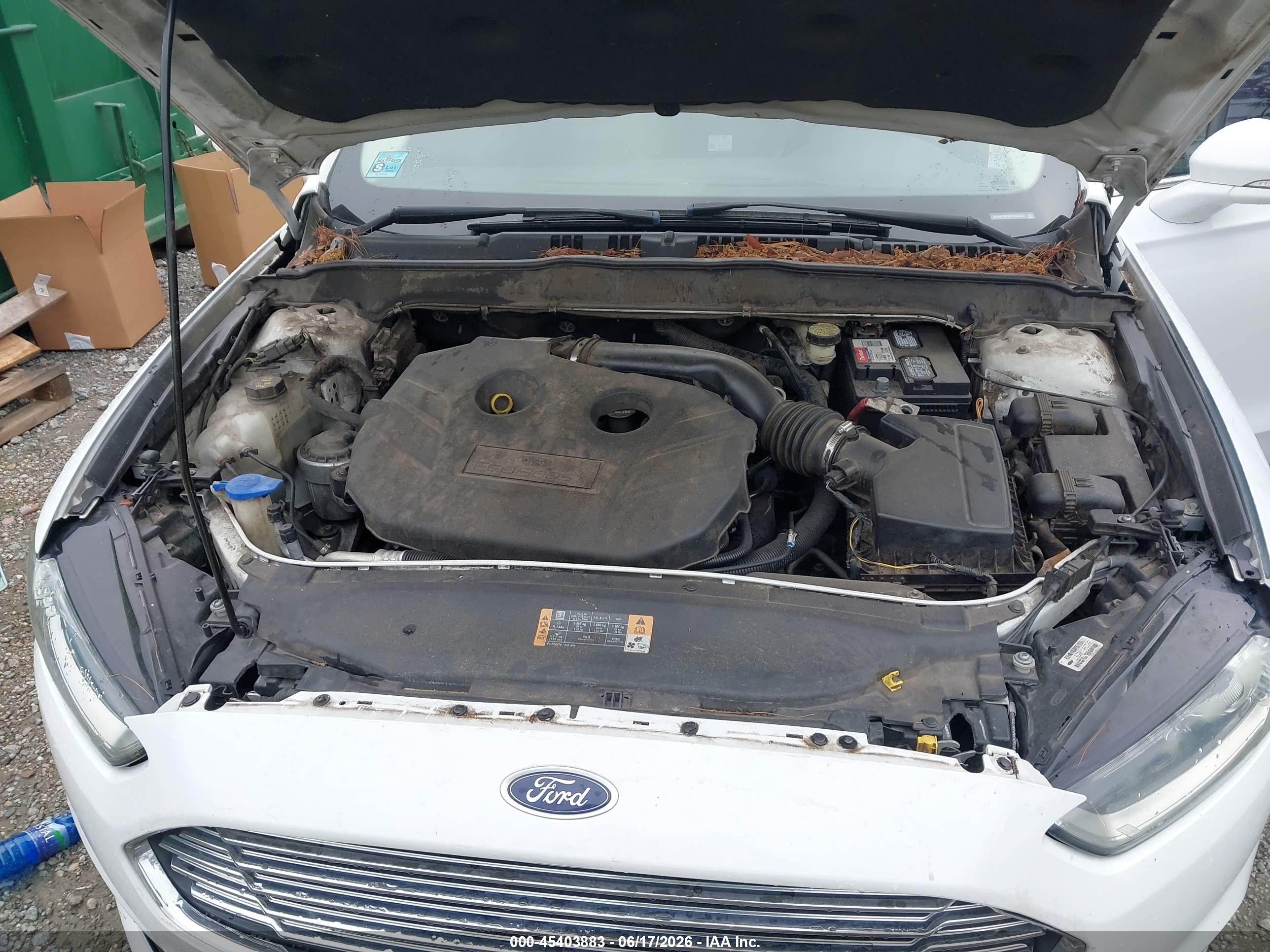 2014 Ford Fusion Titanium White vin: 3FA6P0K96ER228552