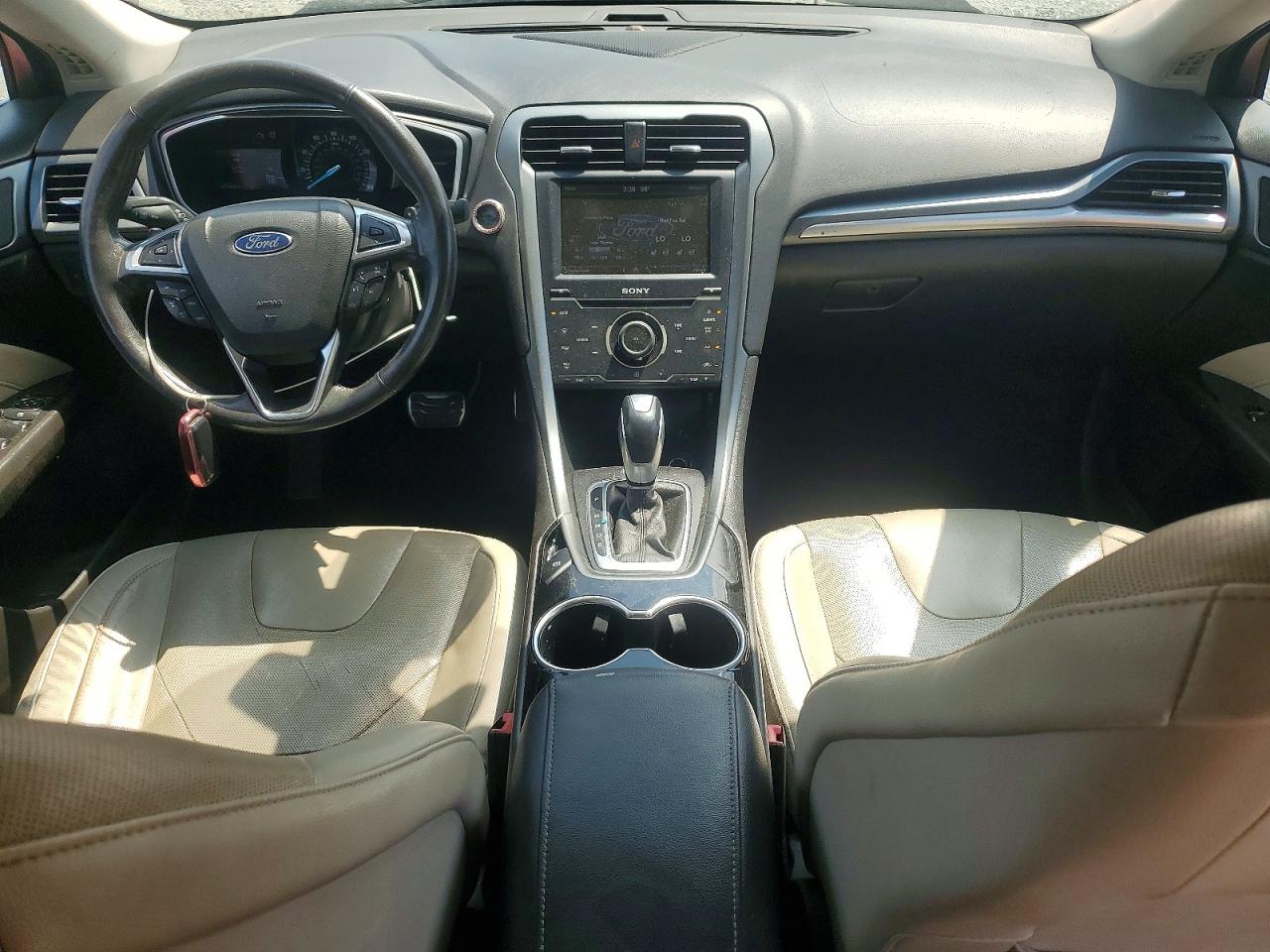2014 Ford Fusion Titanium Red vin: 3FA6P0K96ER239339