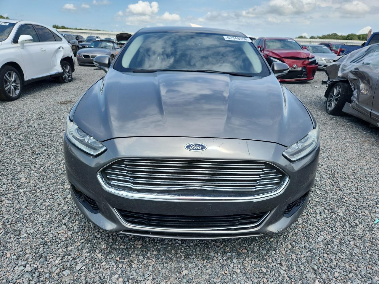 2014 Ford Fusion Titanium Серый vin: 3FA6P0K96ER271370