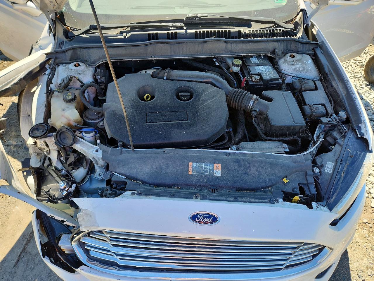 2014 Ford Fusion Titanium Белый vin: 3FA6P0K96ER327114