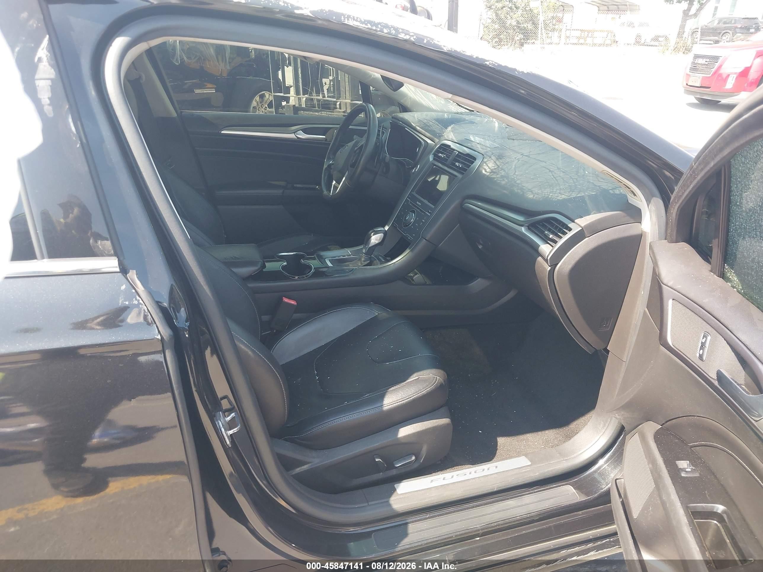 2014 Ford Fusion Titanium Черный vin: 3FA6P0K96ER360808