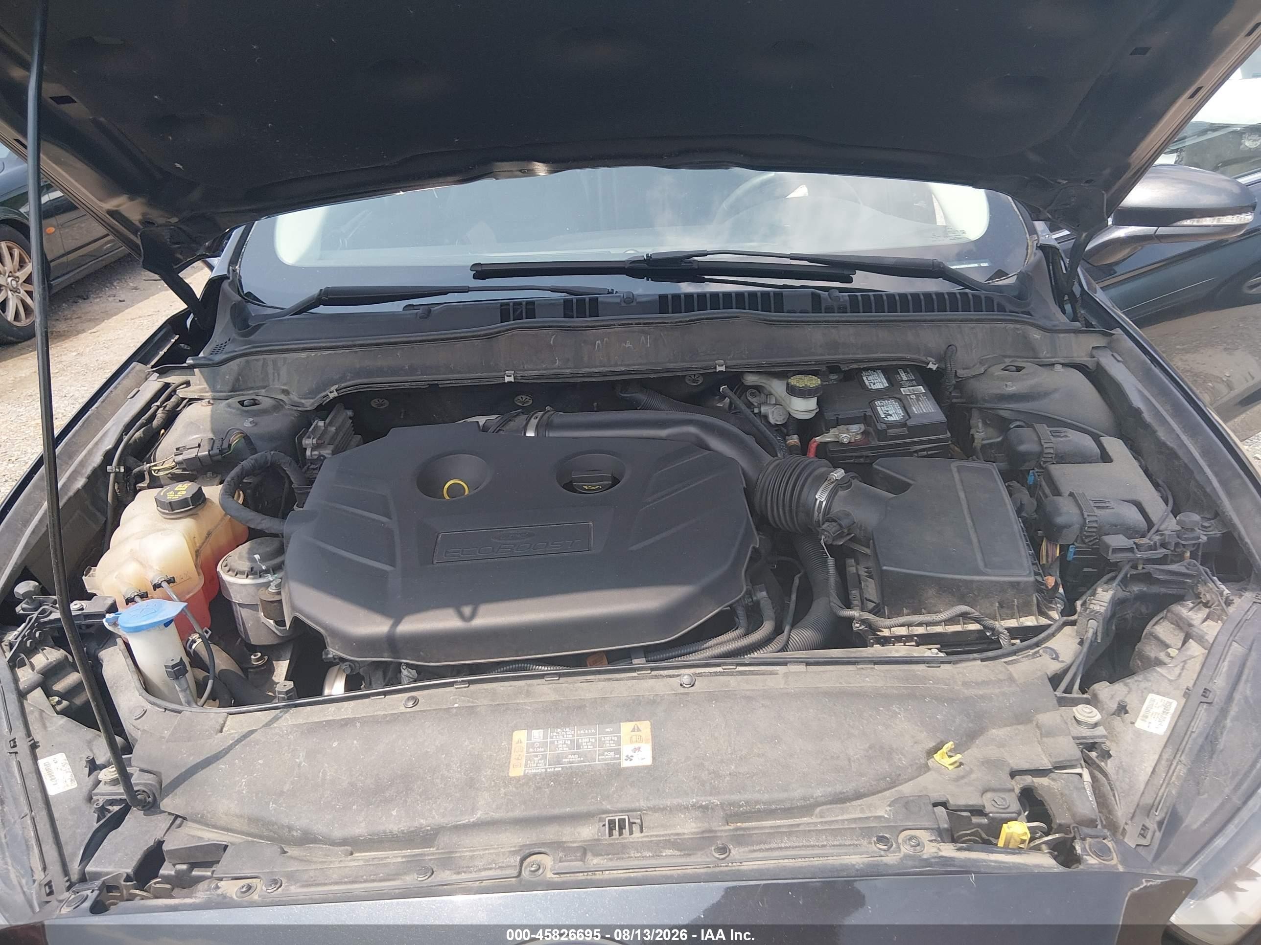 2014 Ford Fusion Titanium Черный vin: 3FA6P0K96ER380850