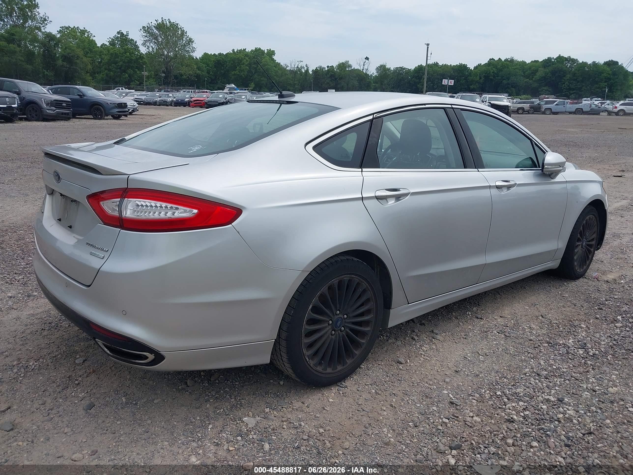 2014 Ford Fusion Titanium Silver vin: 3FA6P0K96ER382162
