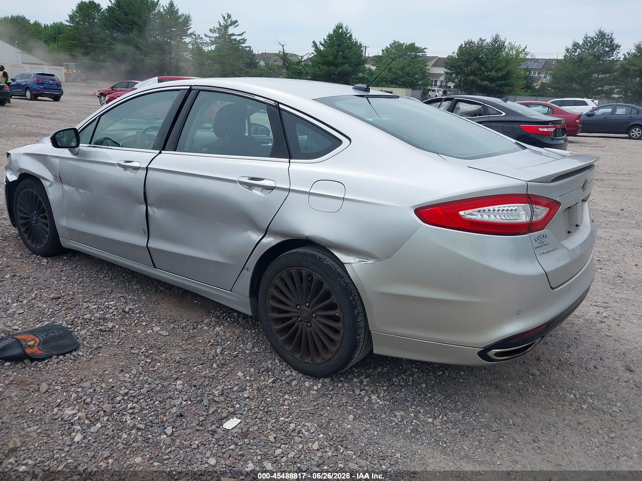 2014 Ford Fusion Titanium Silver vin: 3FA6P0K96ER382162