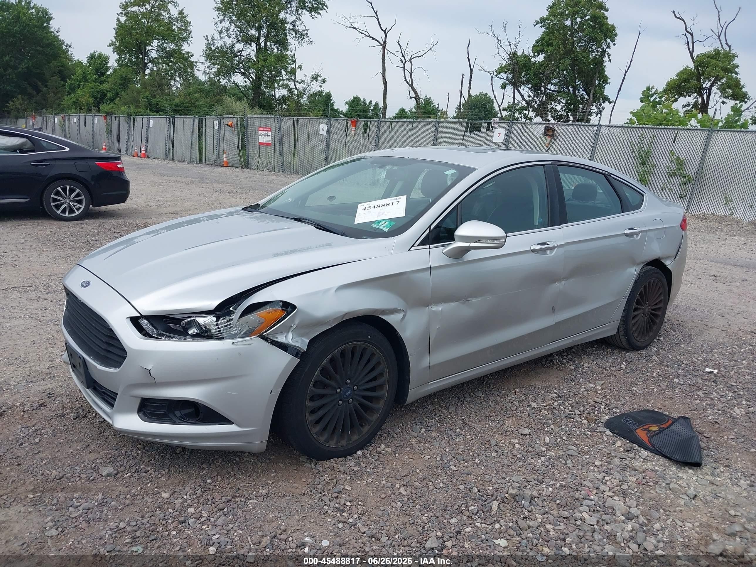 2014 Ford Fusion Titanium Silver vin: 3FA6P0K96ER382162