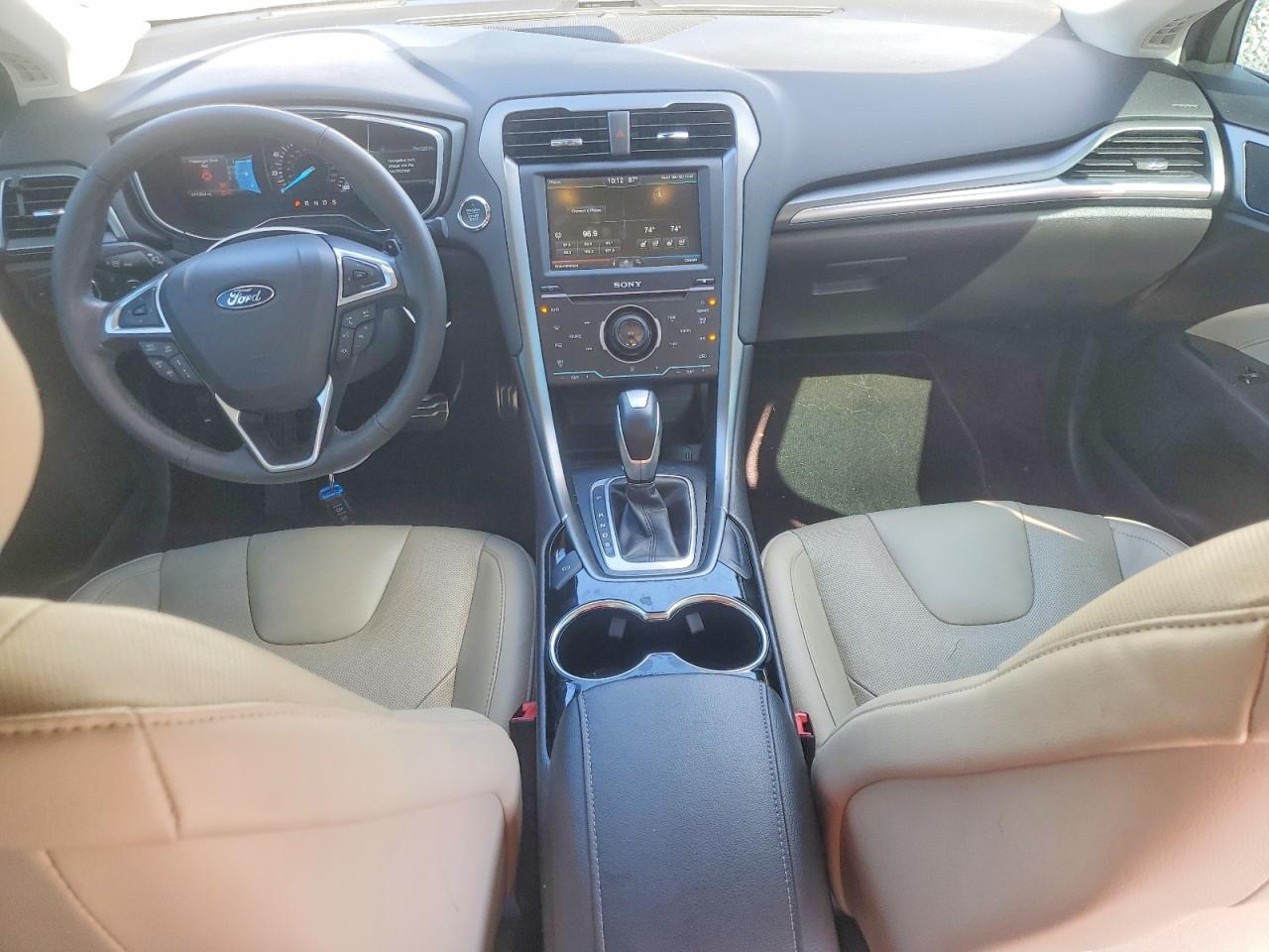 2014 Ford Fusion Titanium Белый vin: 3FA6P0K96ER387488