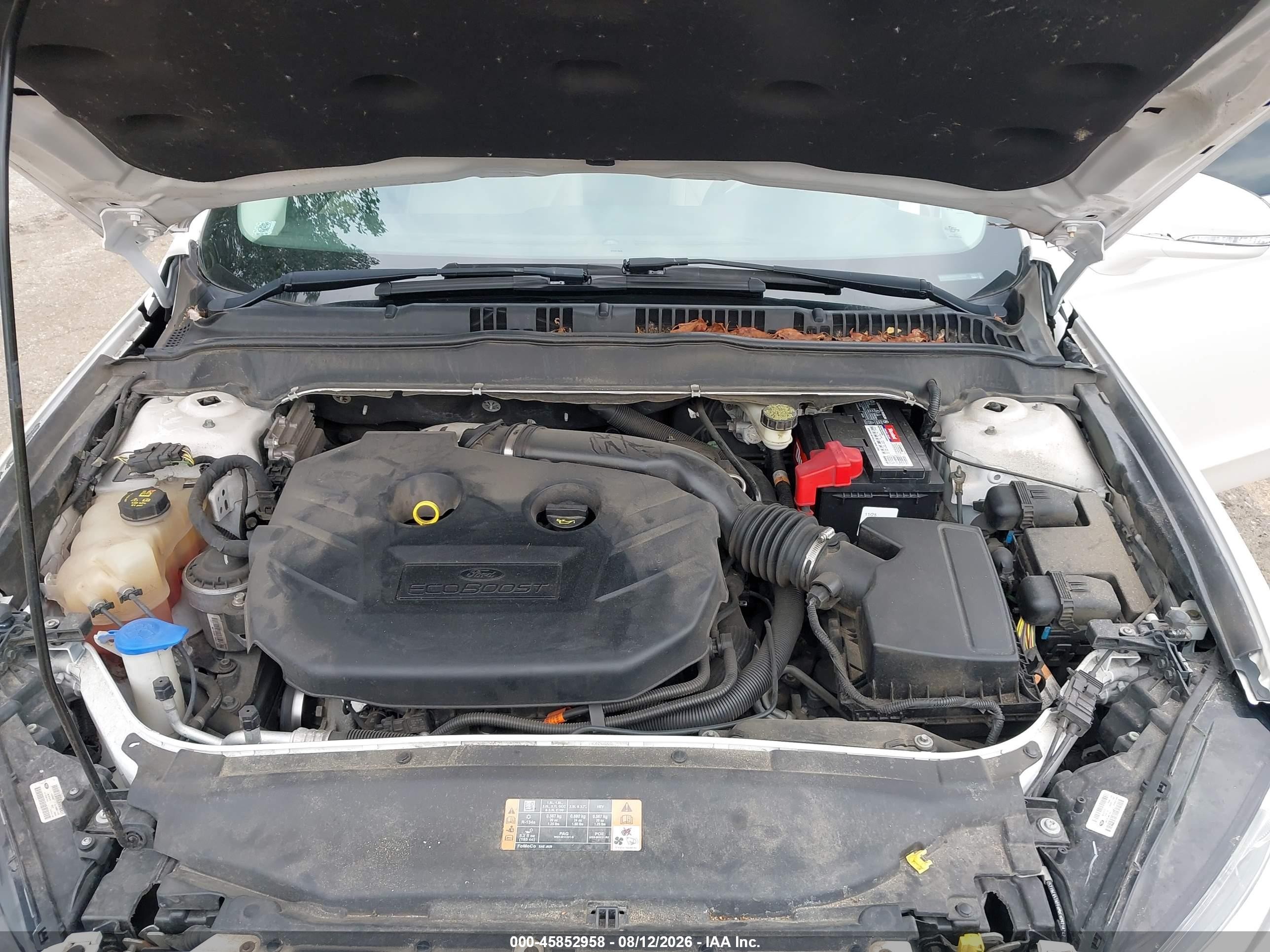 2014 Ford Fusion Titanium Белый vin: 3FA6P0K96ER390147