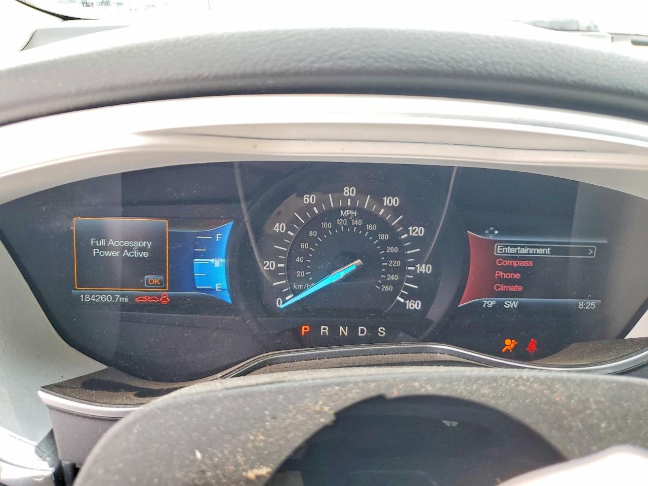 2015 Ford Fusion Titanium White vin: 3FA6P0K96FR196218