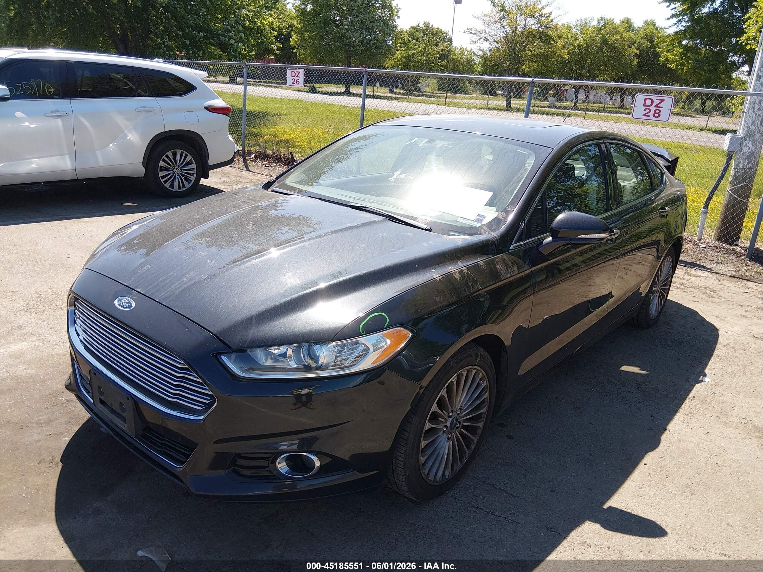 2015 Ford Fusion Titanium Black vin: 3FA6P0K96FR217455