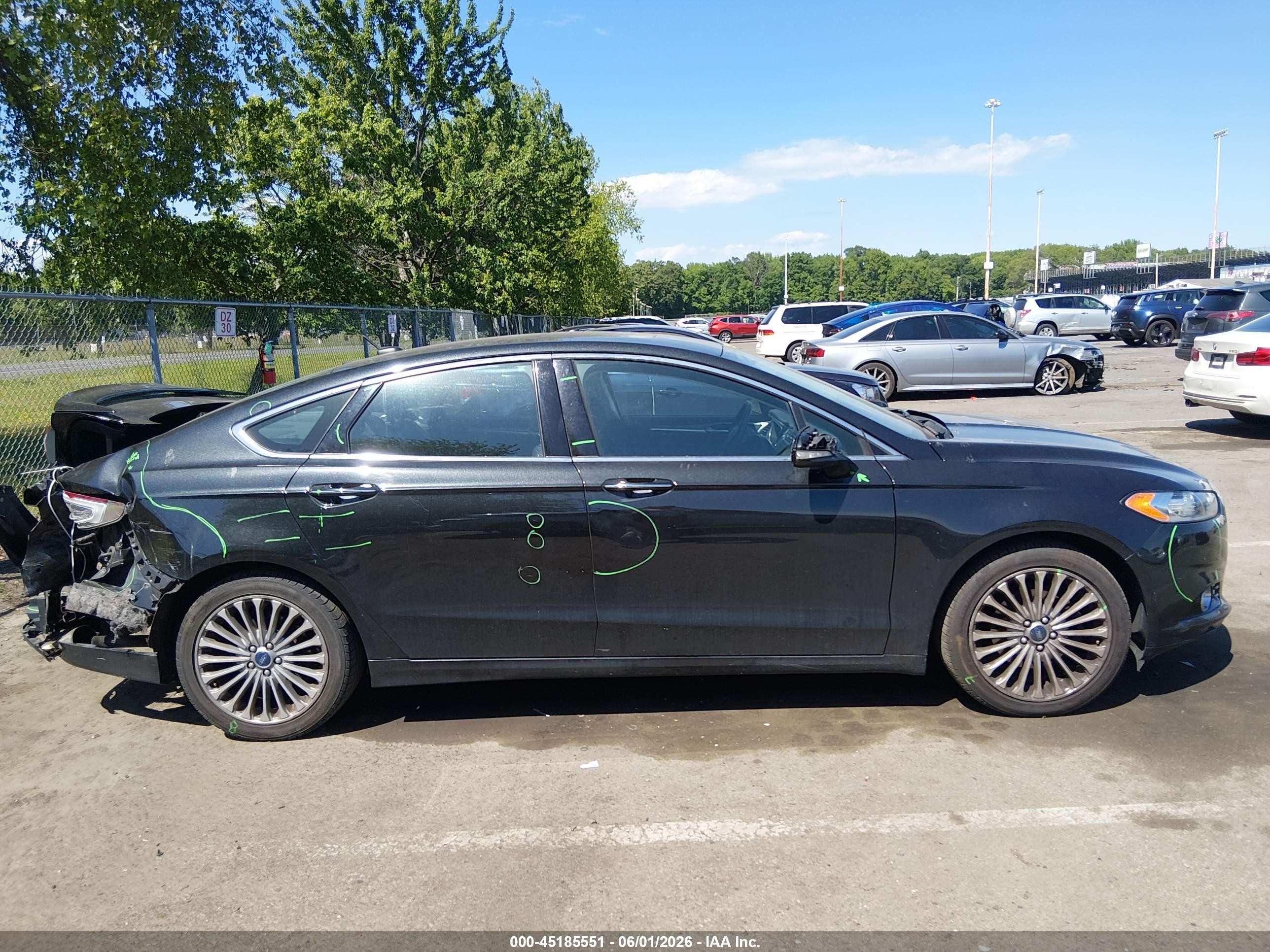 2015 Ford Fusion Titanium Black vin: 3FA6P0K96FR217455