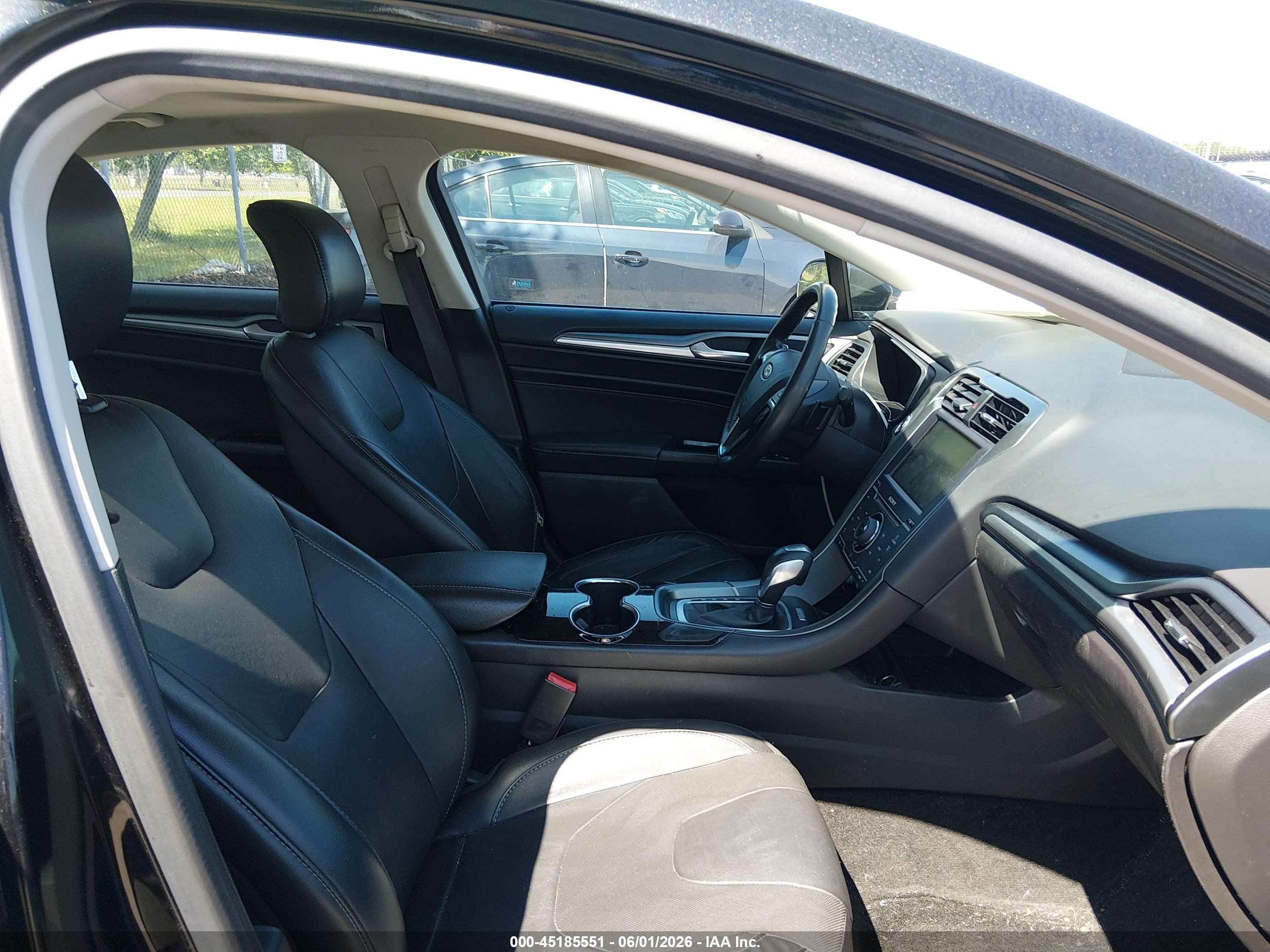 2015 Ford Fusion Titanium Black vin: 3FA6P0K96FR217455