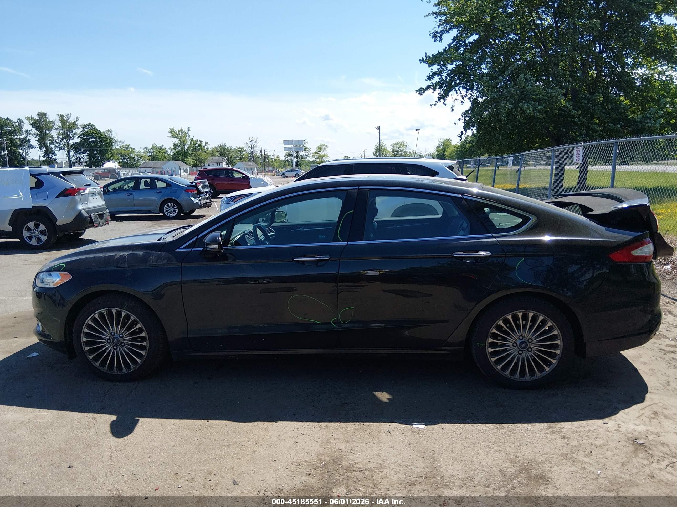 2015 Ford Fusion Titanium Black vin: 3FA6P0K96FR217455