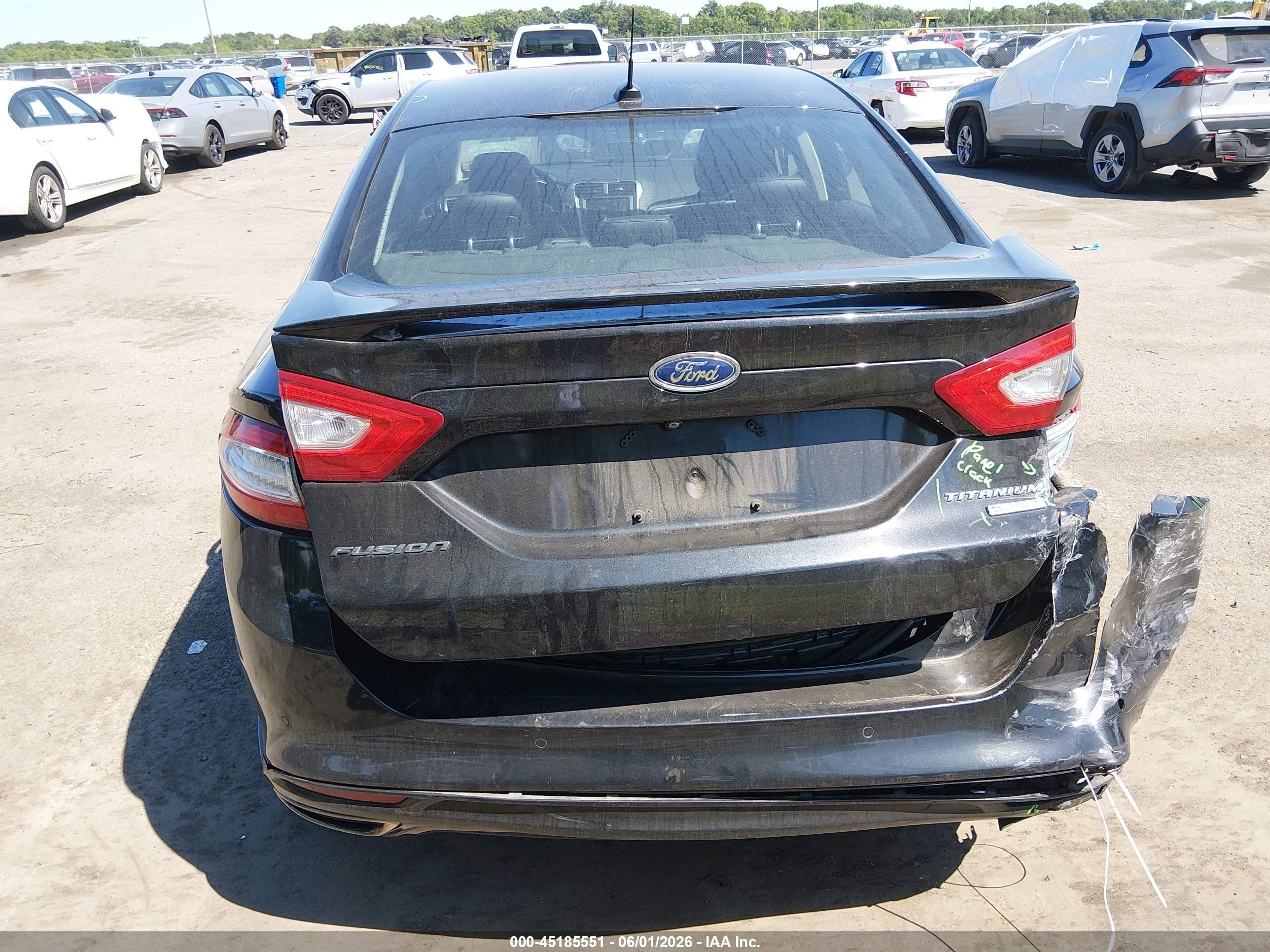 2015 Ford Fusion Titanium Black vin: 3FA6P0K96FR217455
