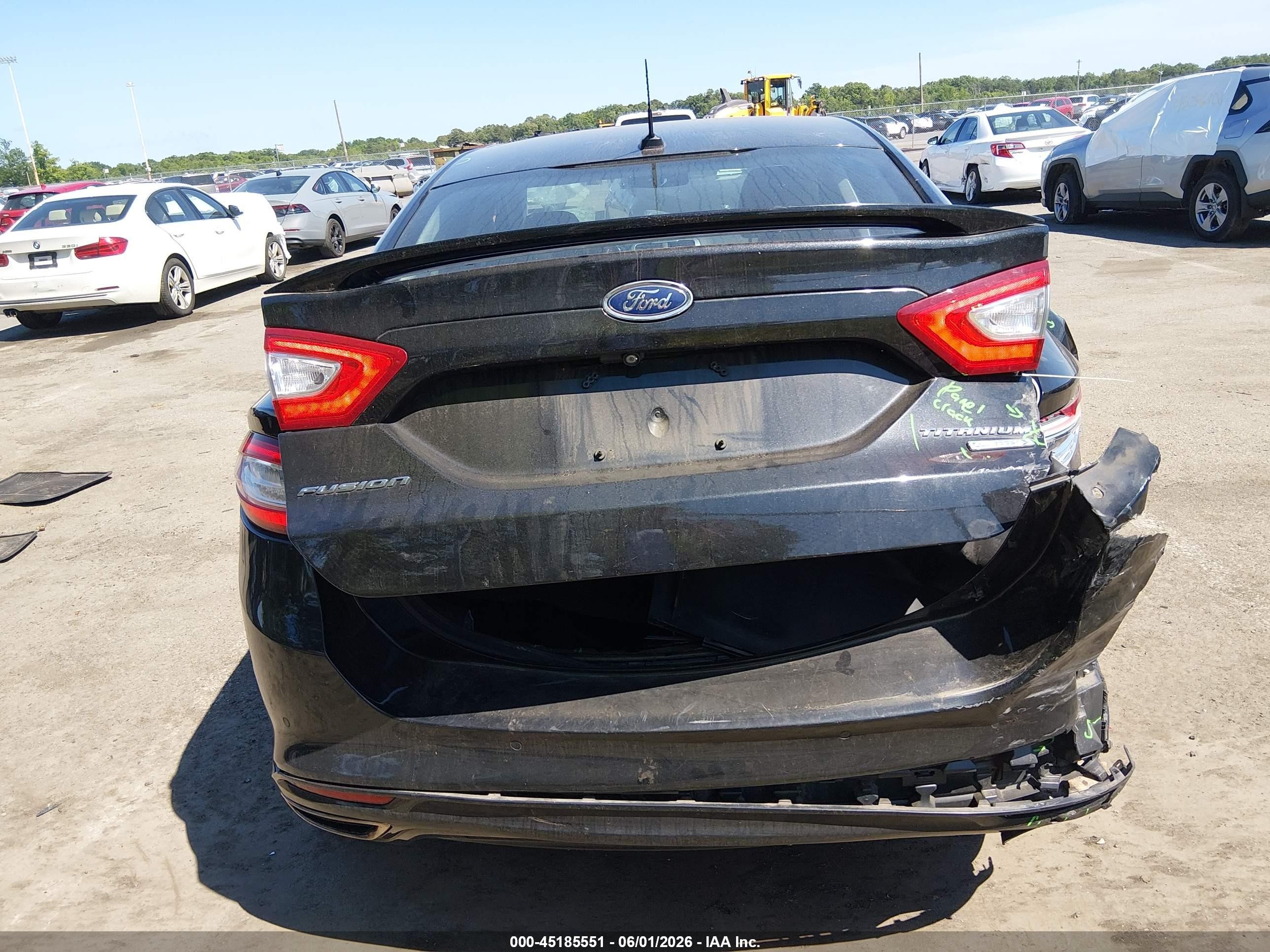 2015 Ford Fusion Titanium Black vin: 3FA6P0K96FR217455