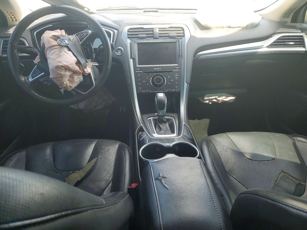 2015 Ford Fusion Titanium White vin: 3FA6P0K96FR238743
