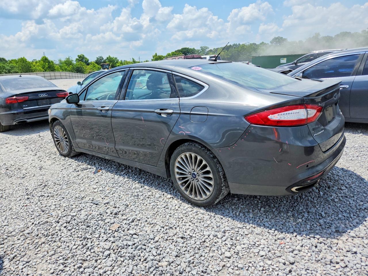 2015 Ford Fusion Titanium Угольный vin: 3FA6P0K96FR277462