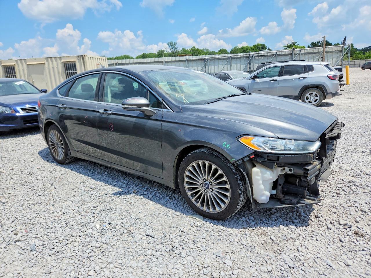 2015 Ford Fusion Titanium Угольный vin: 3FA6P0K96FR277462