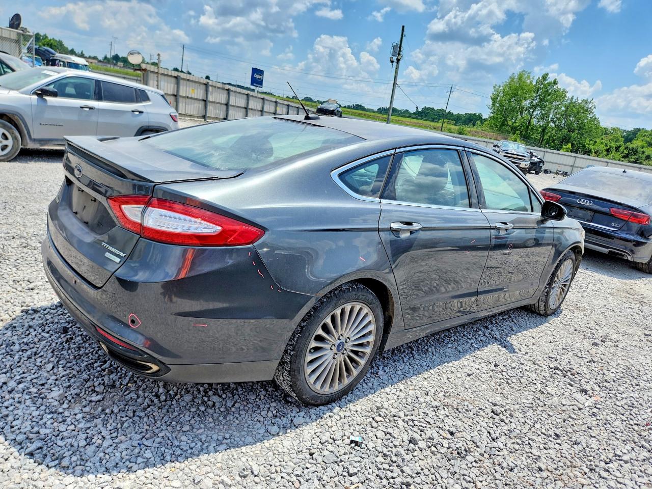 2015 Ford Fusion Titanium Угольный vin: 3FA6P0K96FR277462