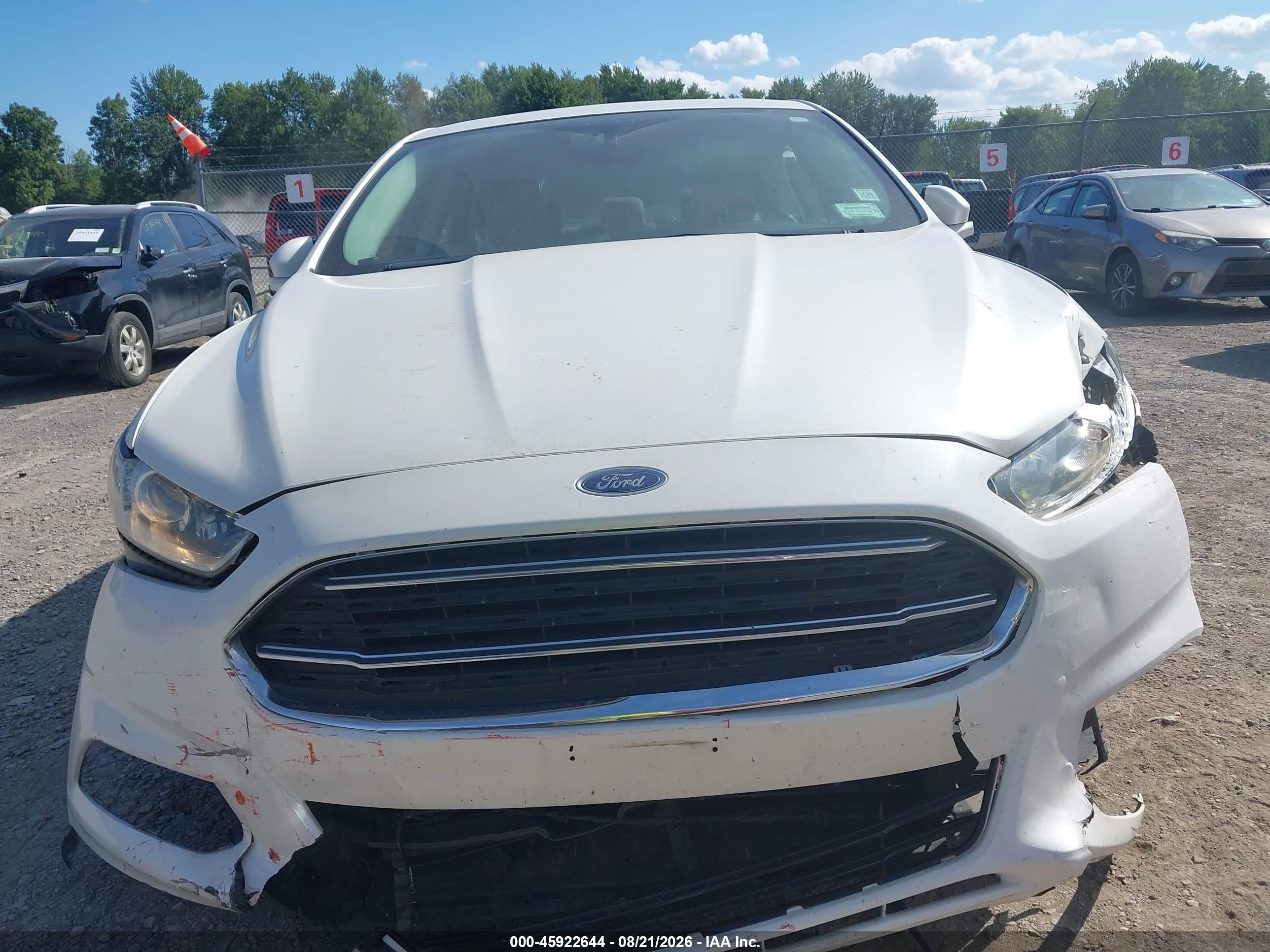 2015 Ford Fusion Titanium White vin: 3FA6P0K96FR307303