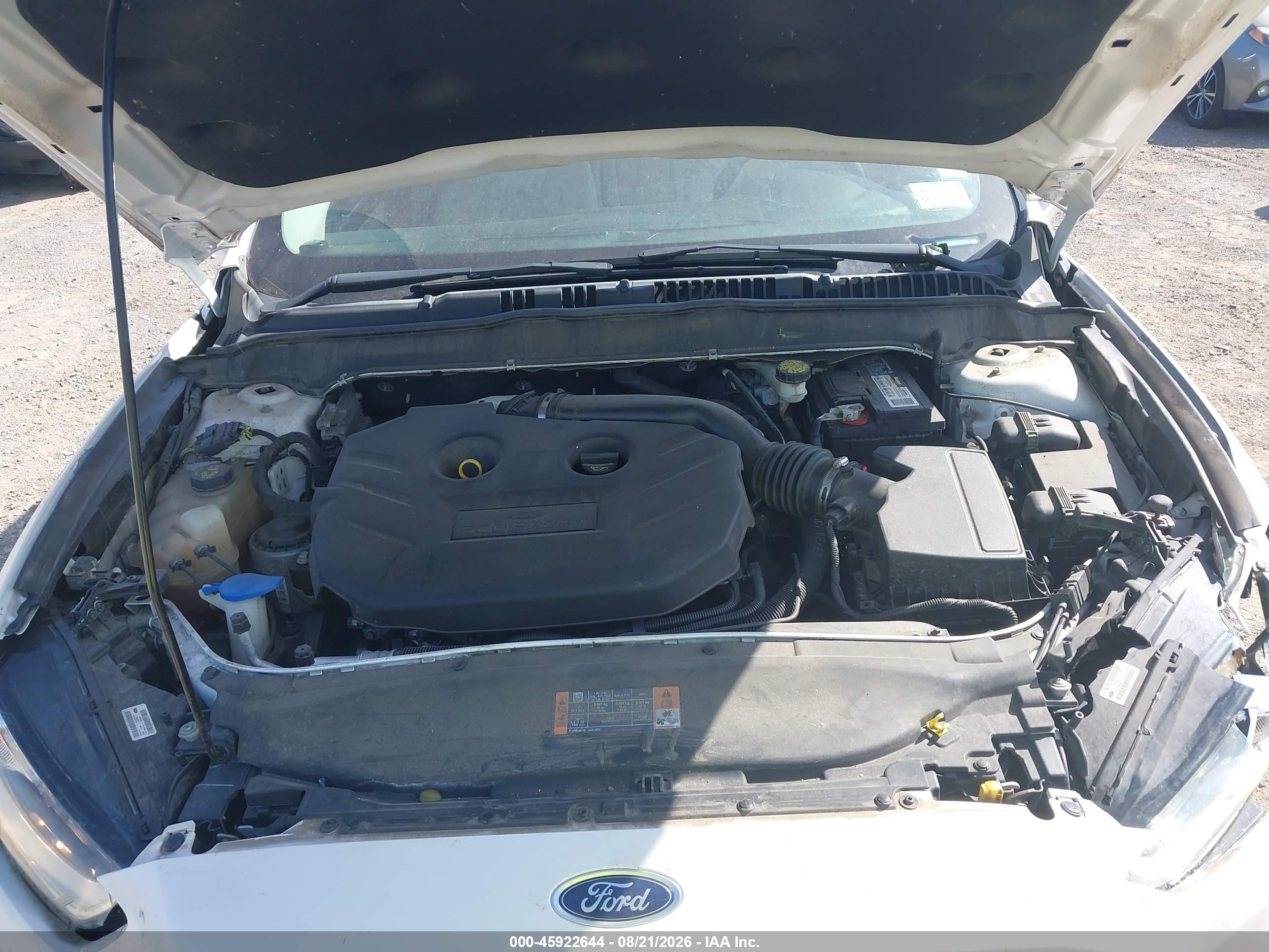 2015 Ford Fusion Titanium White vin: 3FA6P0K96FR307303