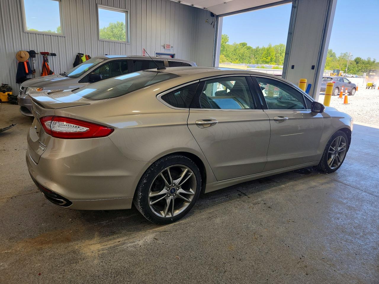 2015 Ford Fusion Titanium Gray vin: 3FA6P0K96FR308824