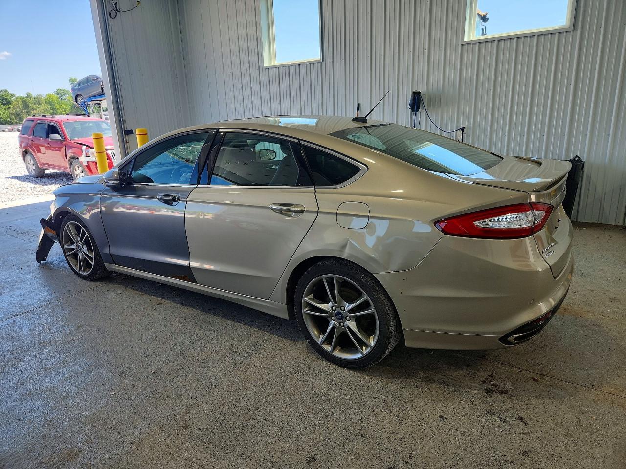 2015 Ford Fusion Titanium Gray vin: 3FA6P0K96FR308824