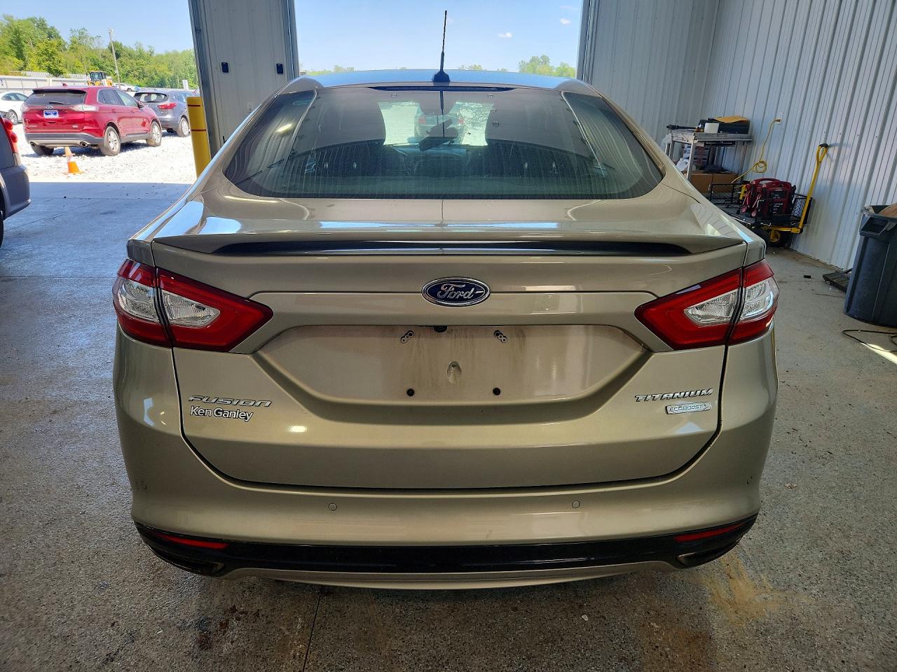 2015 Ford Fusion Titanium Gray vin: 3FA6P0K96FR308824