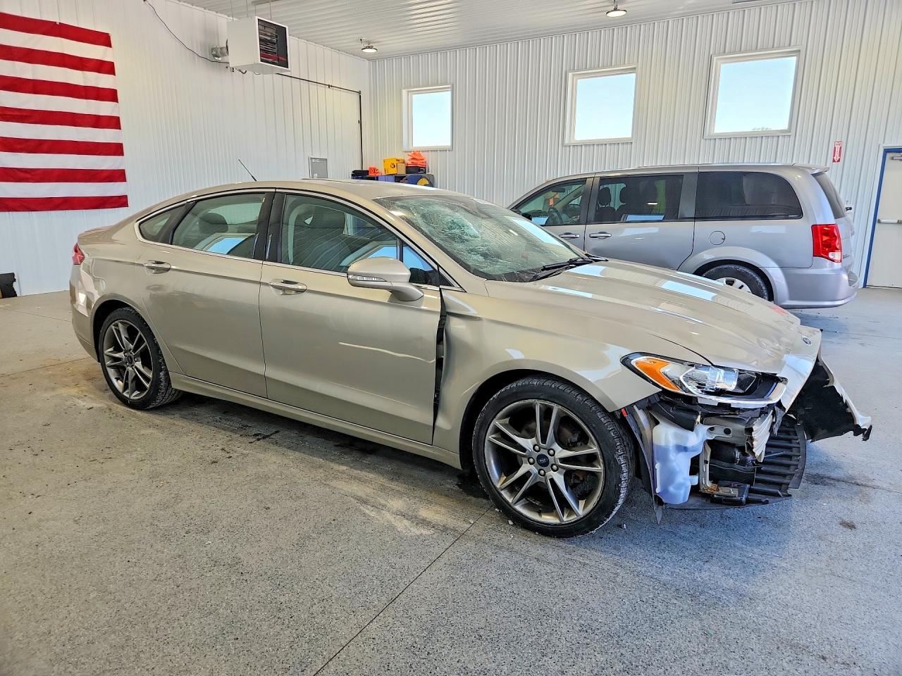 2015 Ford Fusion Titanium Gray vin: 3FA6P0K96FR308824