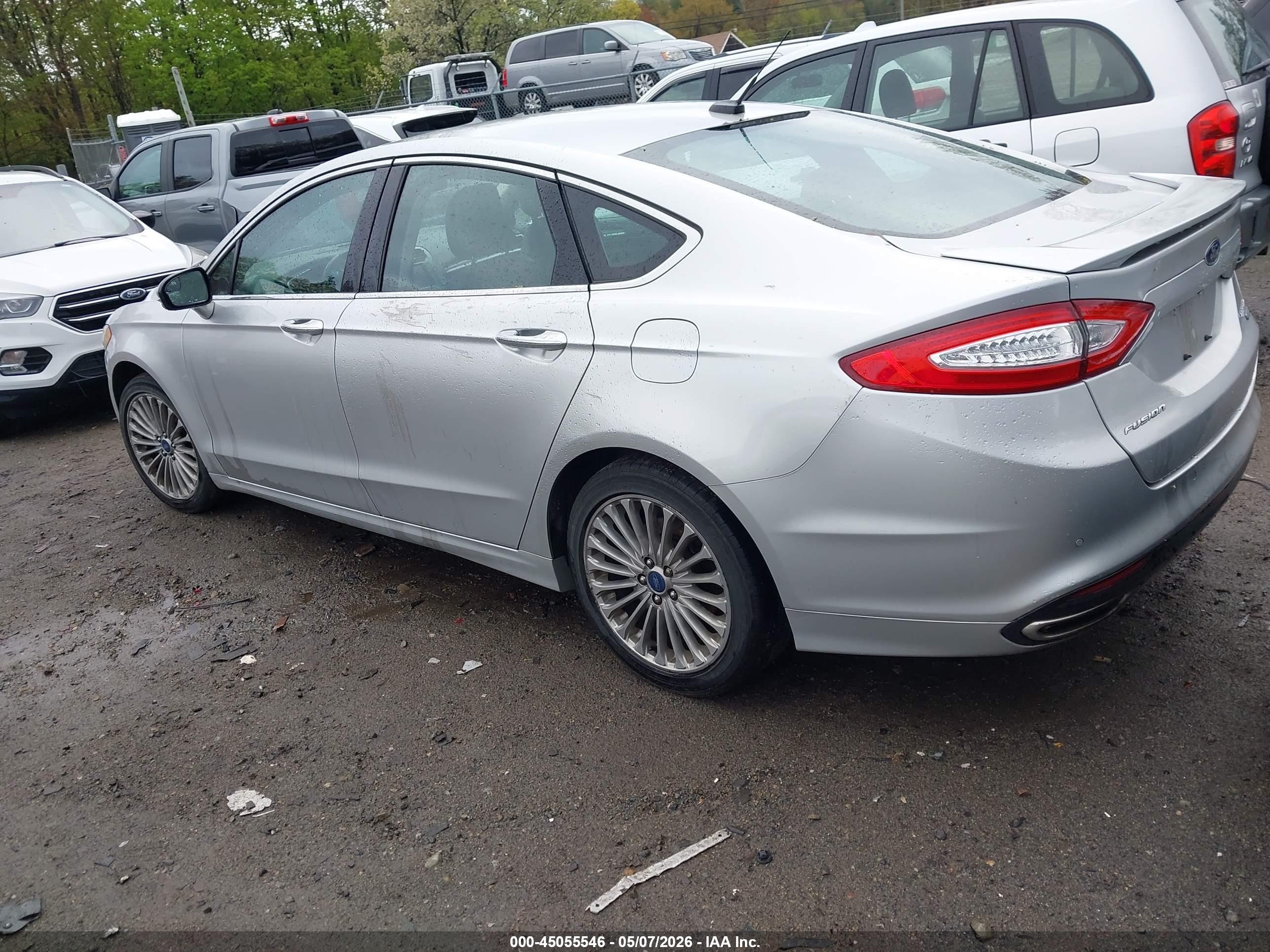 2016 Ford Fusion Titanium Silver vin: 3FA6P0K96GR179968