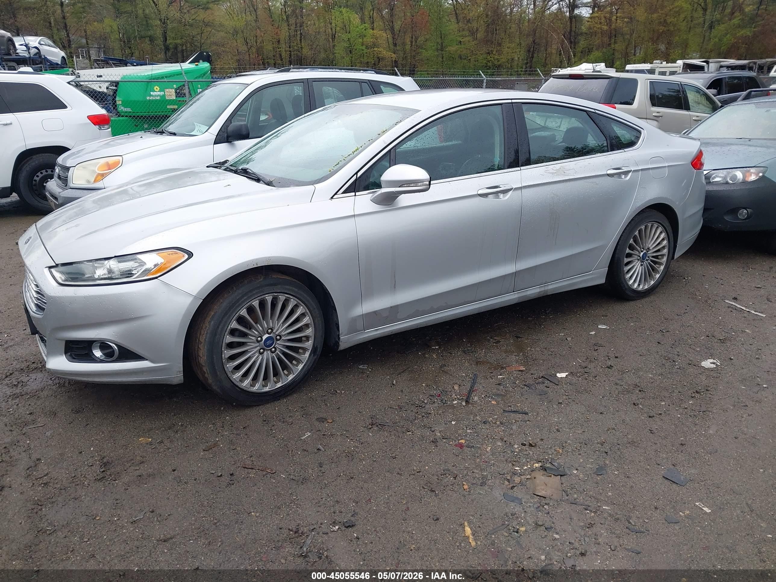 2016 Ford Fusion Titanium Silver vin: 3FA6P0K96GR179968